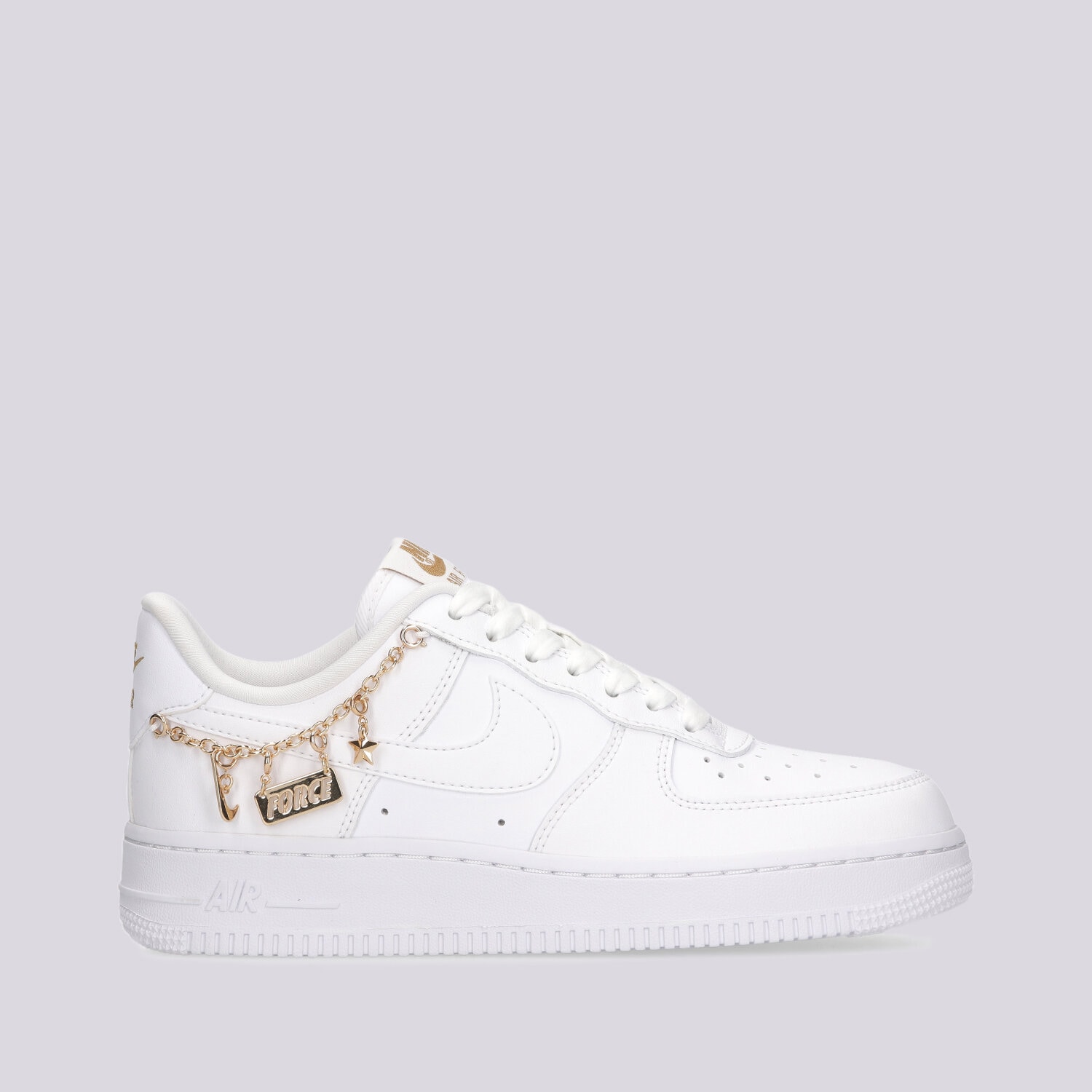 Buty sneakersy damskie NIKE WMNS AIR FORCE 1 '07 LX DD1525-100 BIAŁY