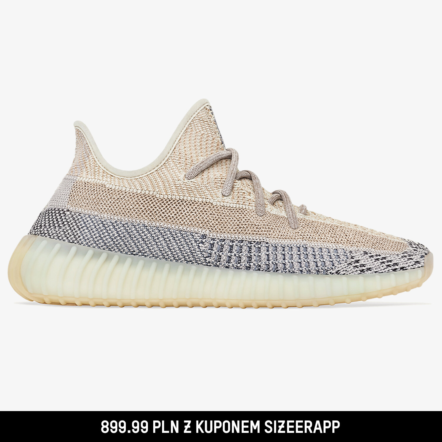 Buty sneakersy męskie ADIDAS YEEZY BOOST 350 V2 GY7658 SZARY