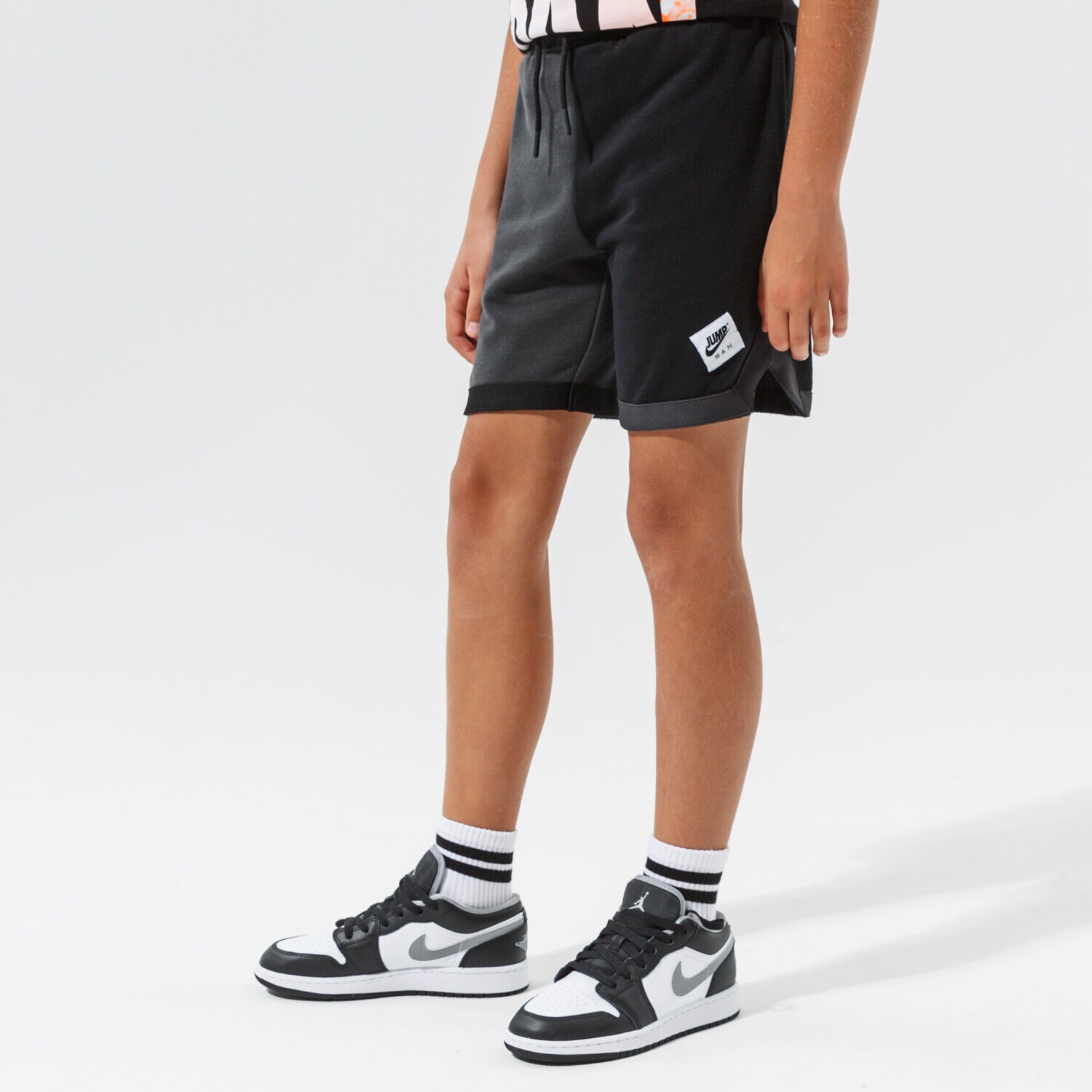 JORDAN SZORTY JUMPMAN FT SHORT BOY 95A551-023 CZARNY