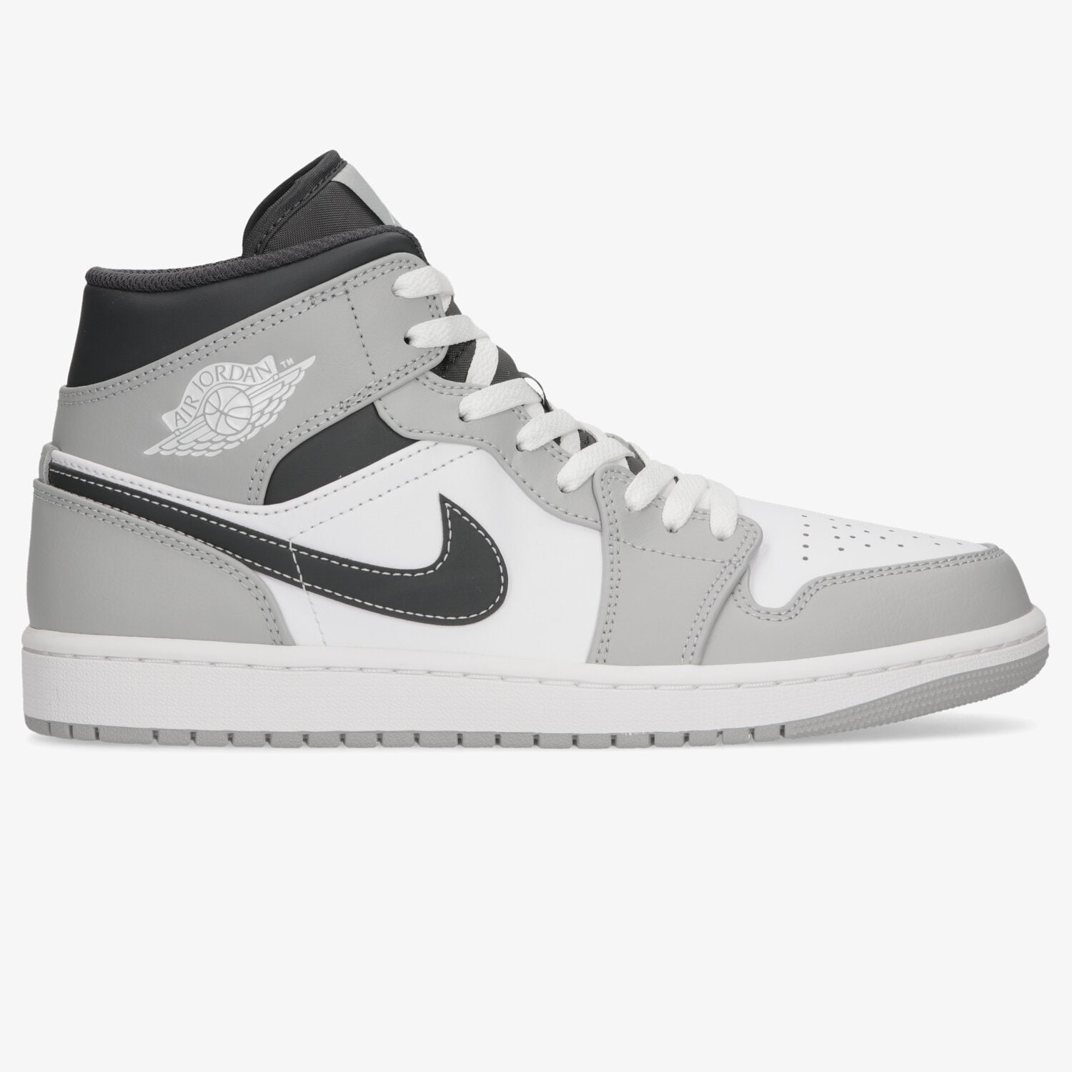 Buty sneakersy męskie AIR JORDAN 1 MID  554724-078 BIAŁY