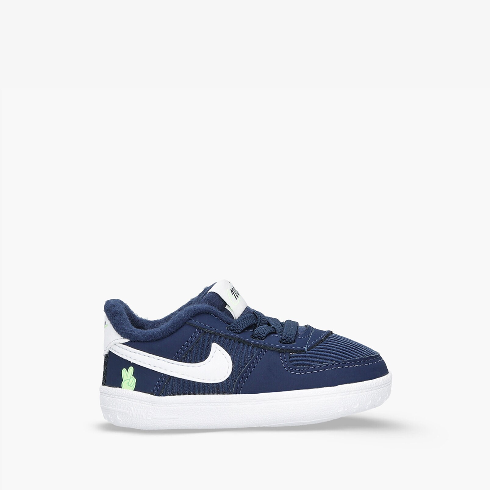 Buty sneakersy dla dzieci NIKE AIR FORCE 1 SE CRIB DB4078-400 GRANATOWY