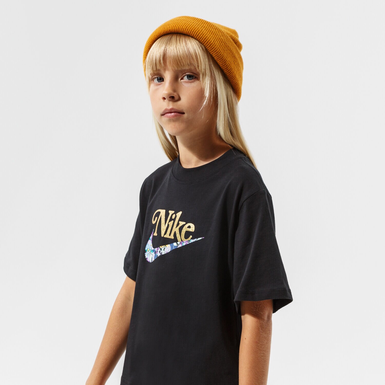 Koszulka, t-shirt dla dzieci NIKE T-SHIRT SPORTSWEAR DH5747-010 CZARNY