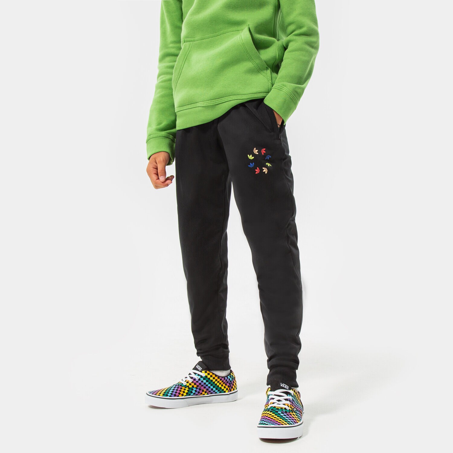 Sportowe spodnie dziecięce ADIDAS SPODNIE TRACK PANTS BOY HB9468 CZARNY