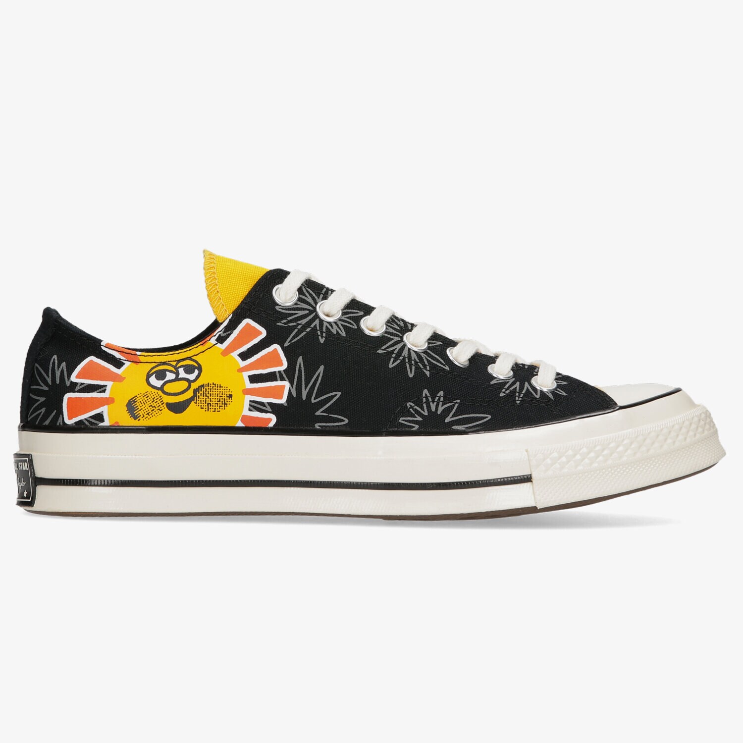 Buty sneakersy męskie CONVERSE CHUCK 70 SUNNY FLORAL PRINT 172825C CZARNY