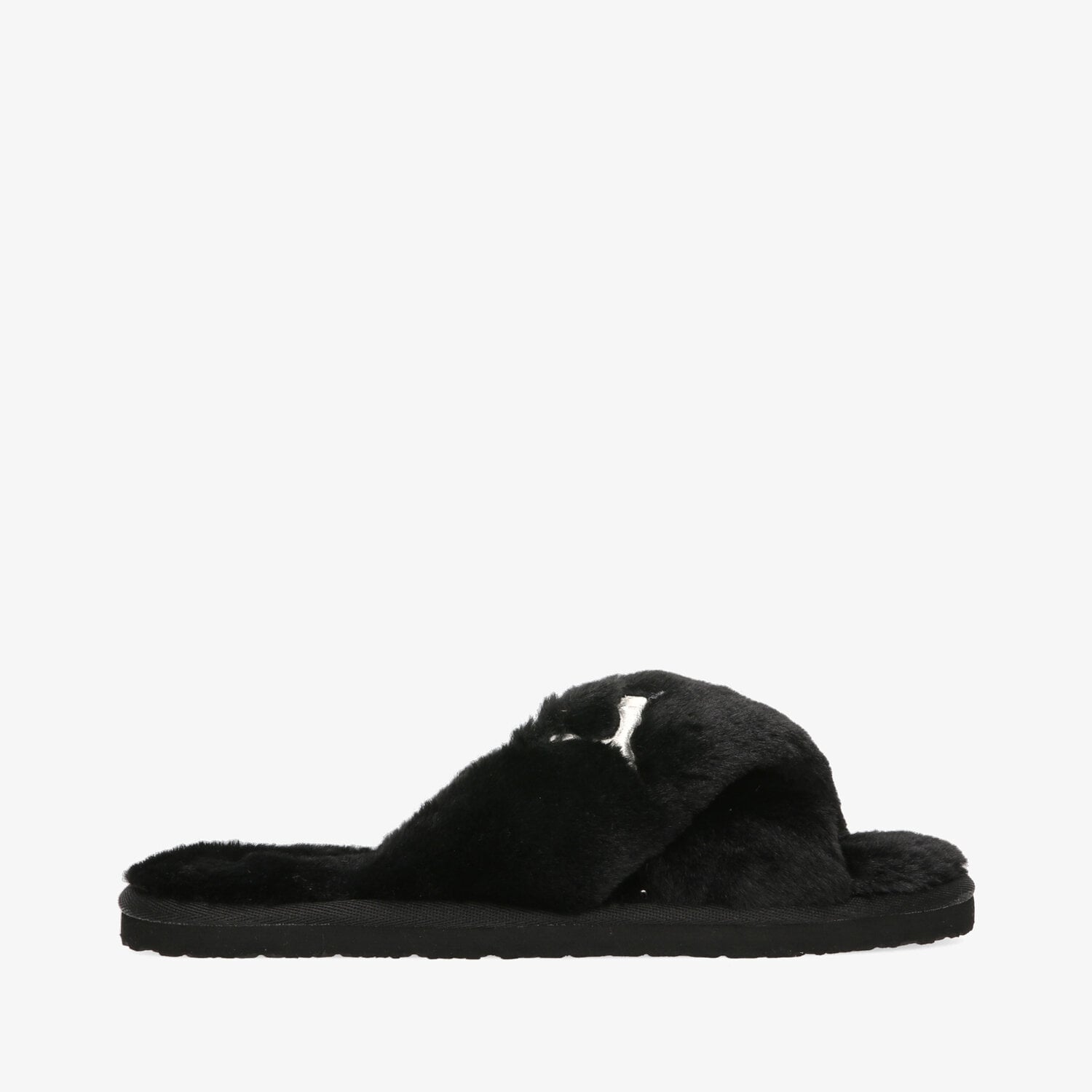 Klapki damskie PUMA FLUFF X STRAP 38493601 CZARNY