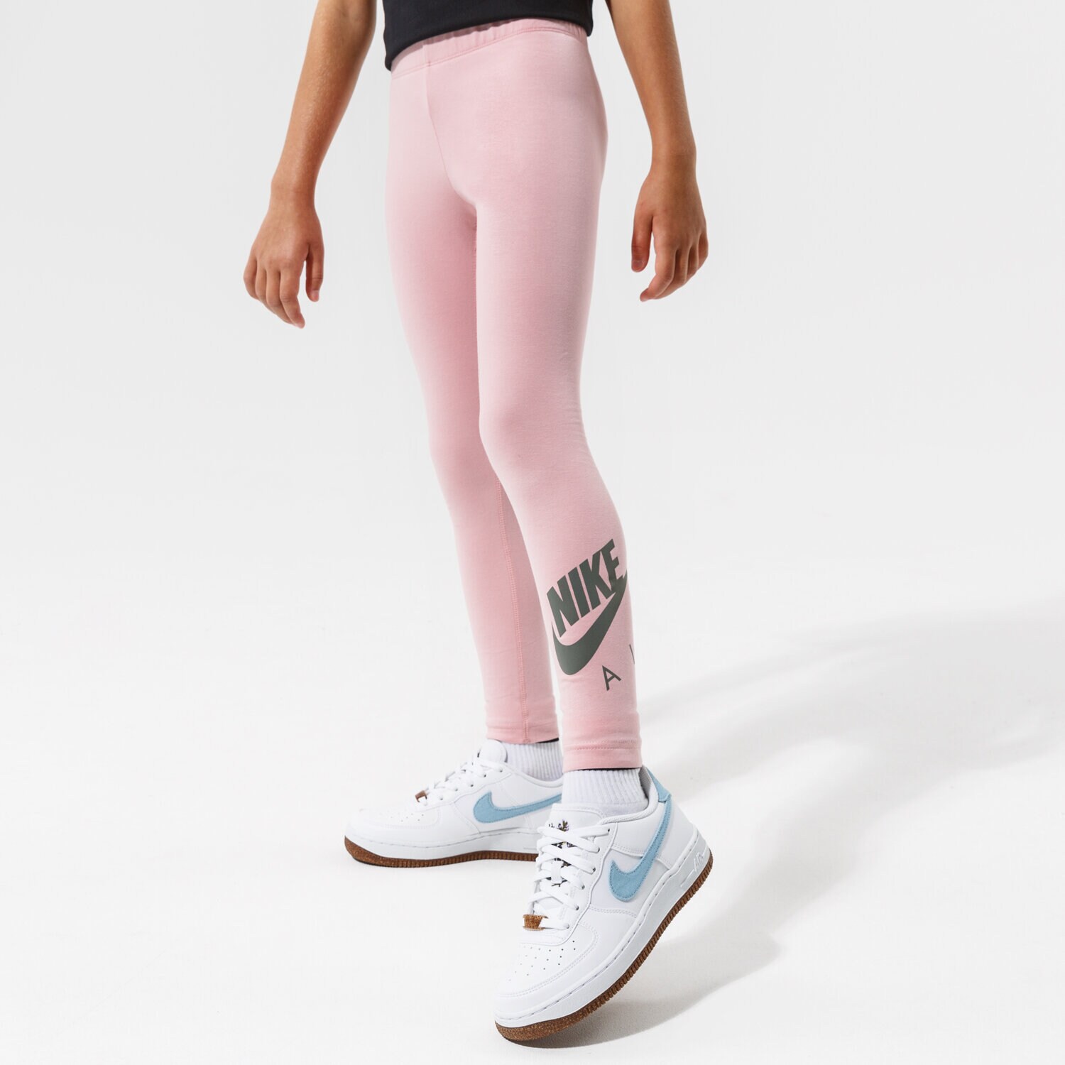Sportowe spodnie dziecięce NIKE LEGGINGS G NSW AIR FAVORITES LGGNG G GIRL DD7140-630 RÓŻOWY