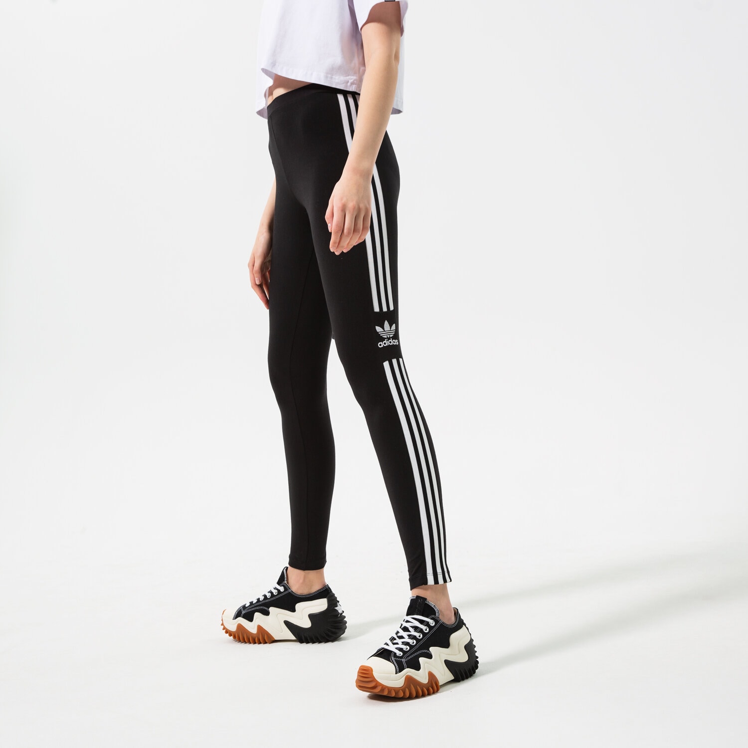 Spodnie sportowe damskie ADIDAS LEGGINGS TREFOIL TIGHT DV2636 CZARNY