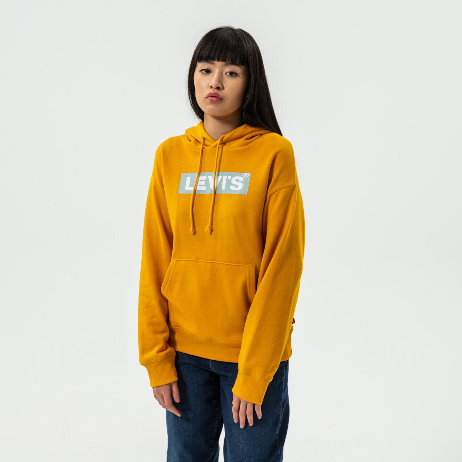 Bluza damska LEVI'S BLUZA Z KAPTUREM GRAPHIC STANDARD HOODIE 18487-0114 Neon różowy