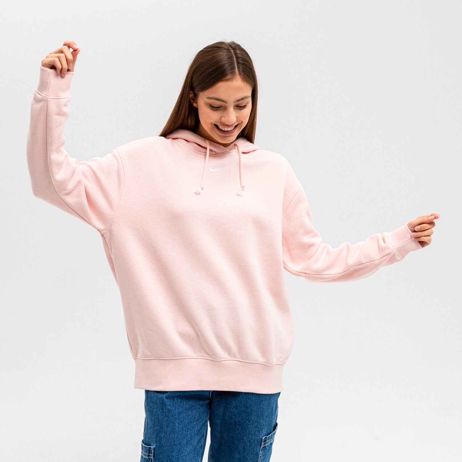 Bluza damska NIKE BLUZA Z KAPTUREM W NSW ESSNTL FLC HOODIE CLCTN DJ7668-864 BEŻOWY