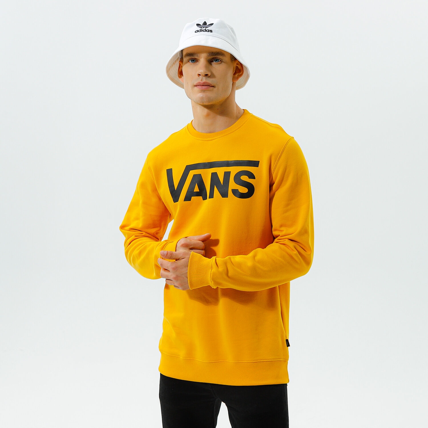 Bluza męska VANS BLUZA VANS CLASSIC CREW II VN0A456ALSV1 ŻÓŁTY