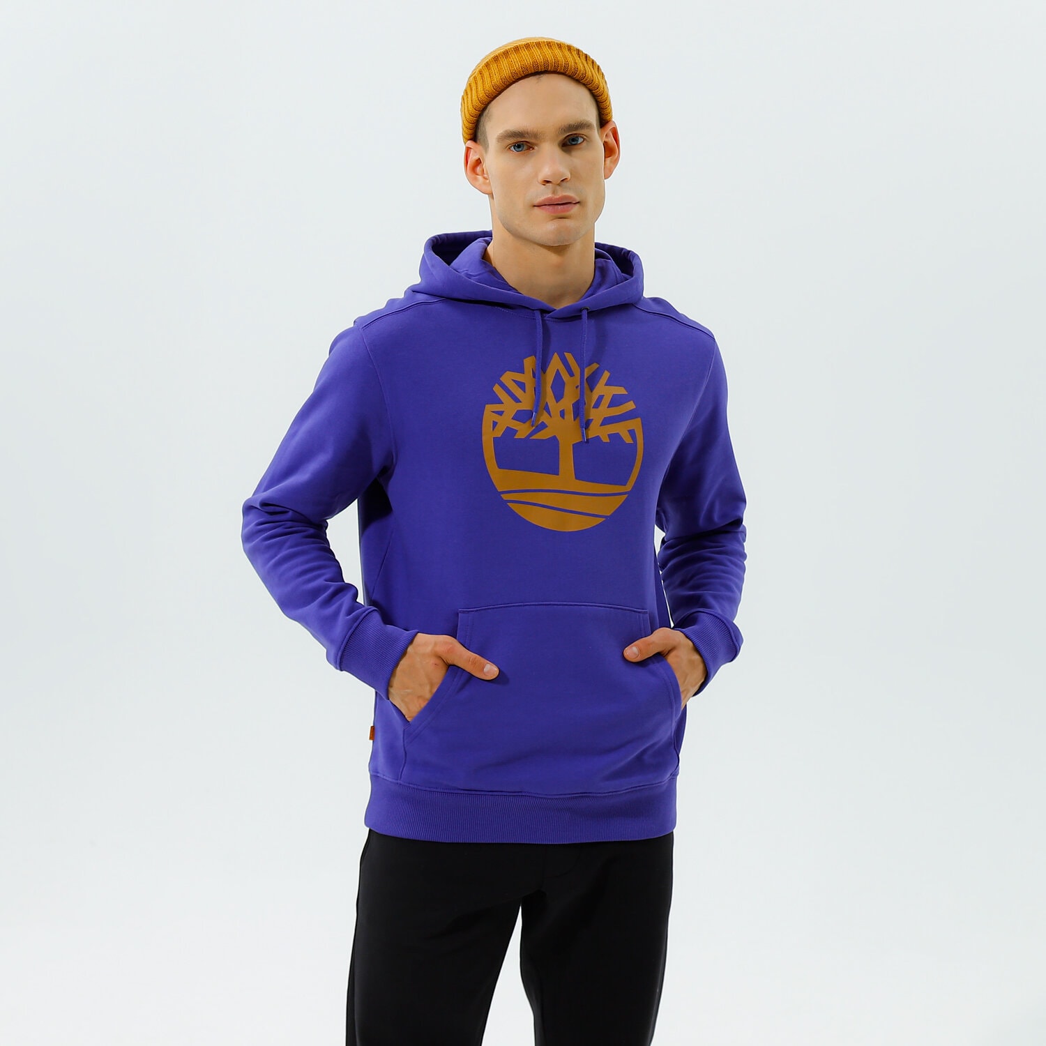 Bluza męska TIMBERLAND BLUZA Z KAPTUREM YC CORE TREE LOGO PULL OVER HOOD TB0A2BJHCC61 FIOLETOWY