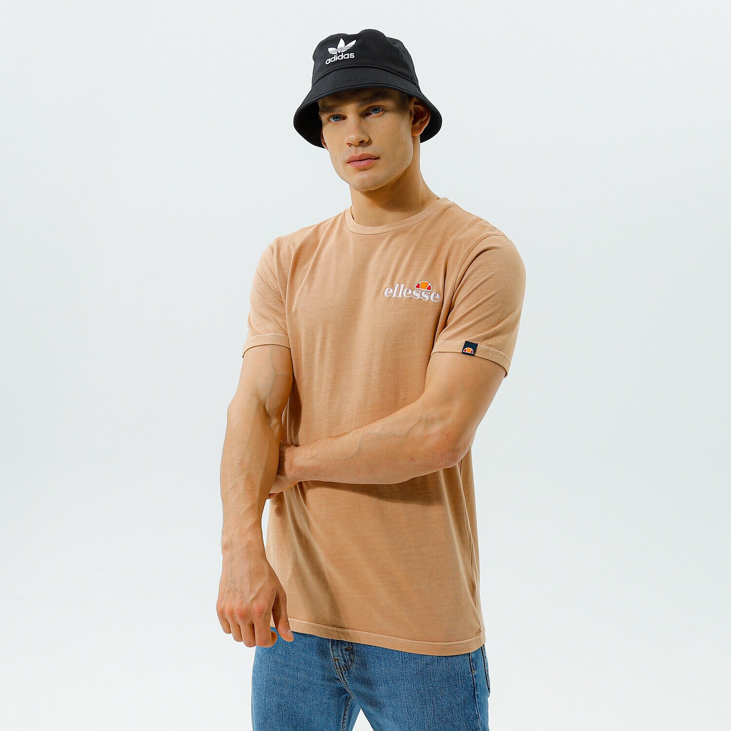 Koszulka, t-shirt sportowy męski ELLESSE T-SHIRT TACOMO TEE BEIGE SHK13143214 BEŻOWY