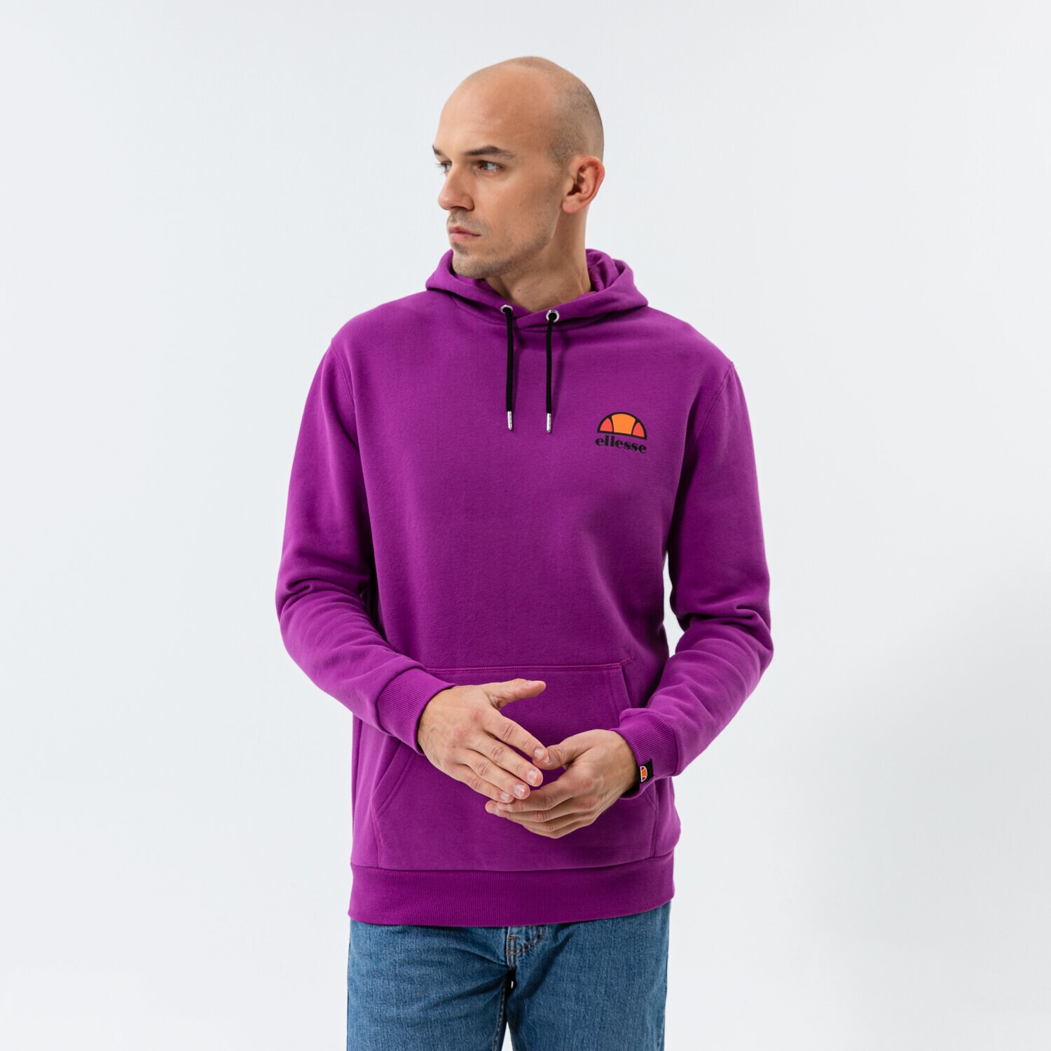 Bluza męska ELLESSE BLUZA Z KAPTUREM TOCE OH HOODY PRPL SHI02216305 FIOLETOWY