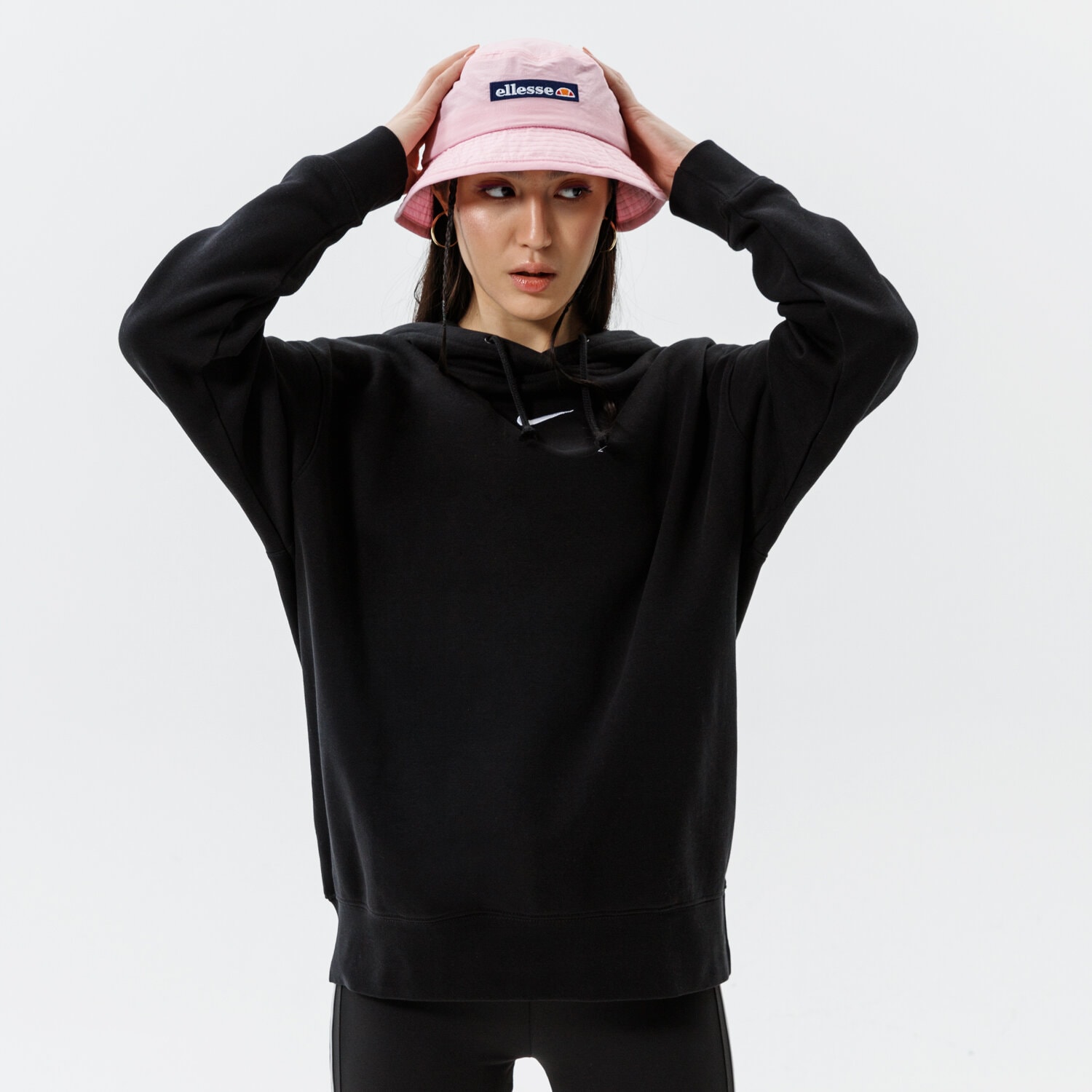 Bluza damska NIKE BLUZA Z KAPTUREM ESSENTIAL OVERSIZED HOODIE CLCTN DJ7668-010 CZARNY