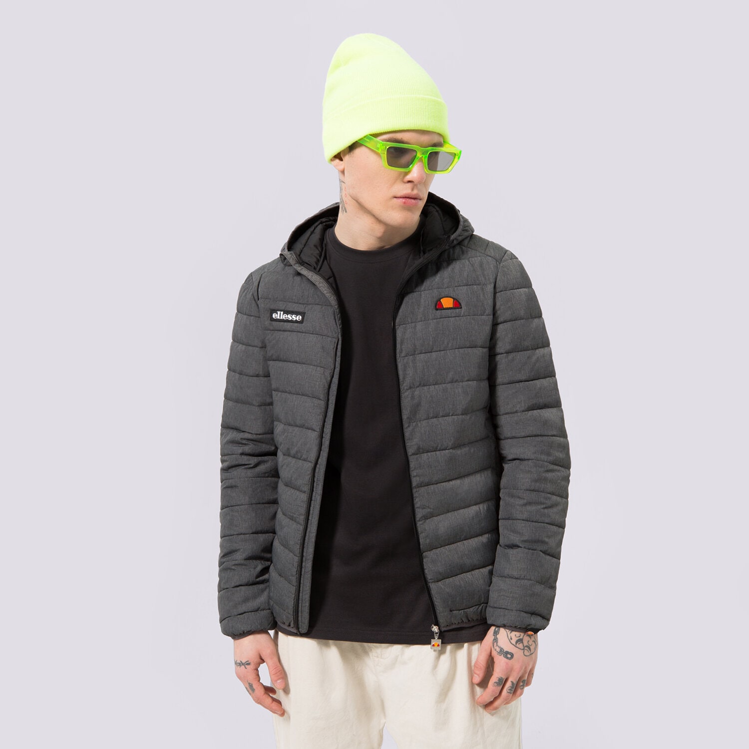 Kurtka zimowa męska ELLESSE KURTKA ZIMOWA LOMBARDY DGREY SHS01115106 SZARY
