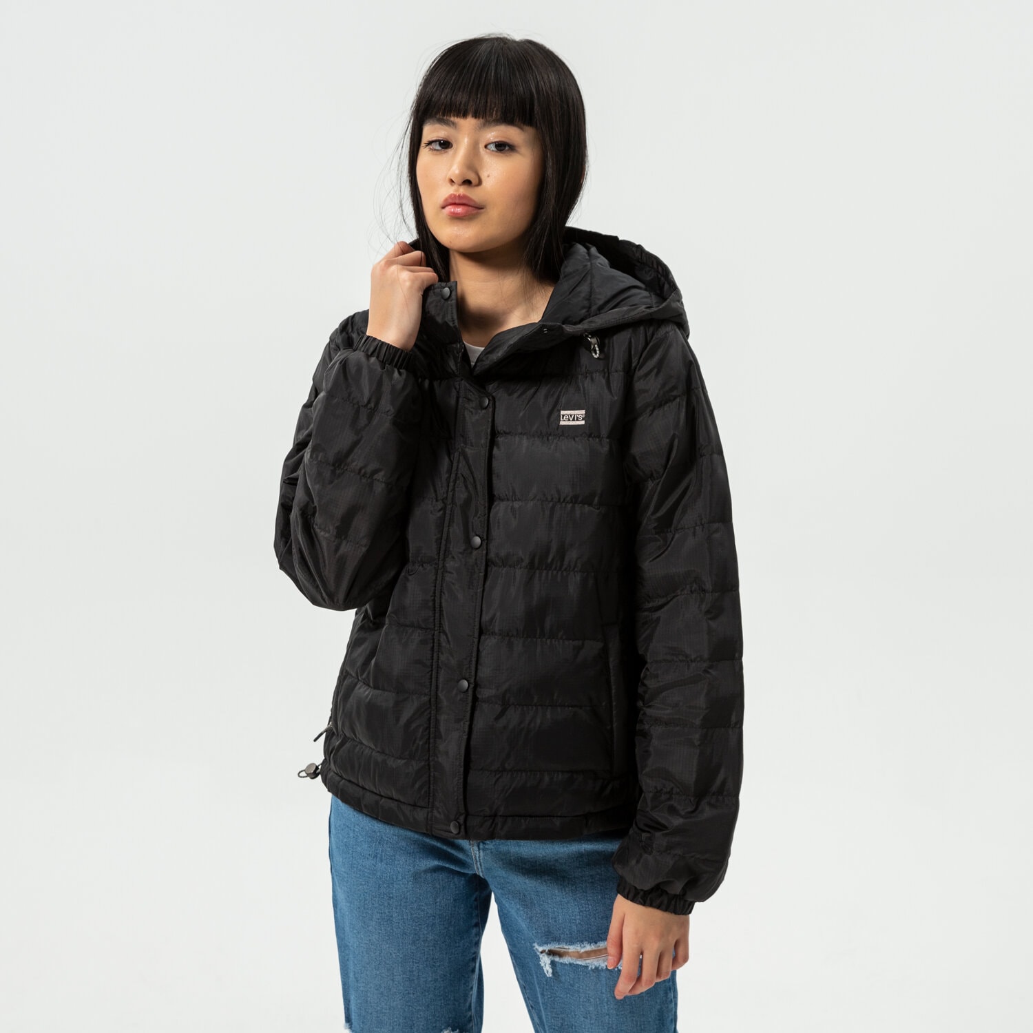 Kurtka wiosenna / jesienna damska LEVI'S KURTKA EDIE PACKABLE JACKET A0675-0000 CZARNY