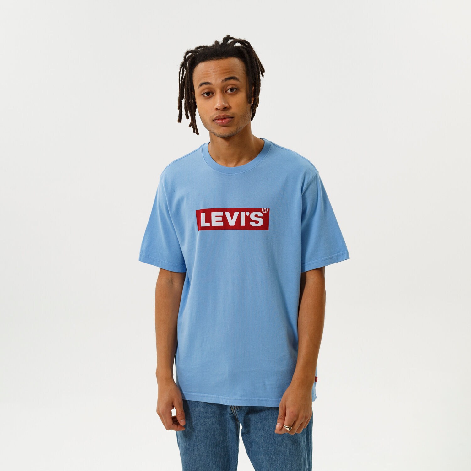Koszulka, t-shirt sportowy męski LEVI'S T-SHIRT SS RELAXED FIT TEE 16143-0406 NIEBIESKI