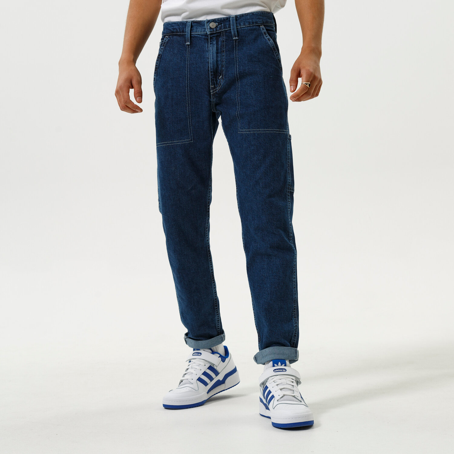 Spodnie sportowe męskie LEVI'S SPODNIE 502 HI BALL UTILITY A2051-0002 GRANATOWY