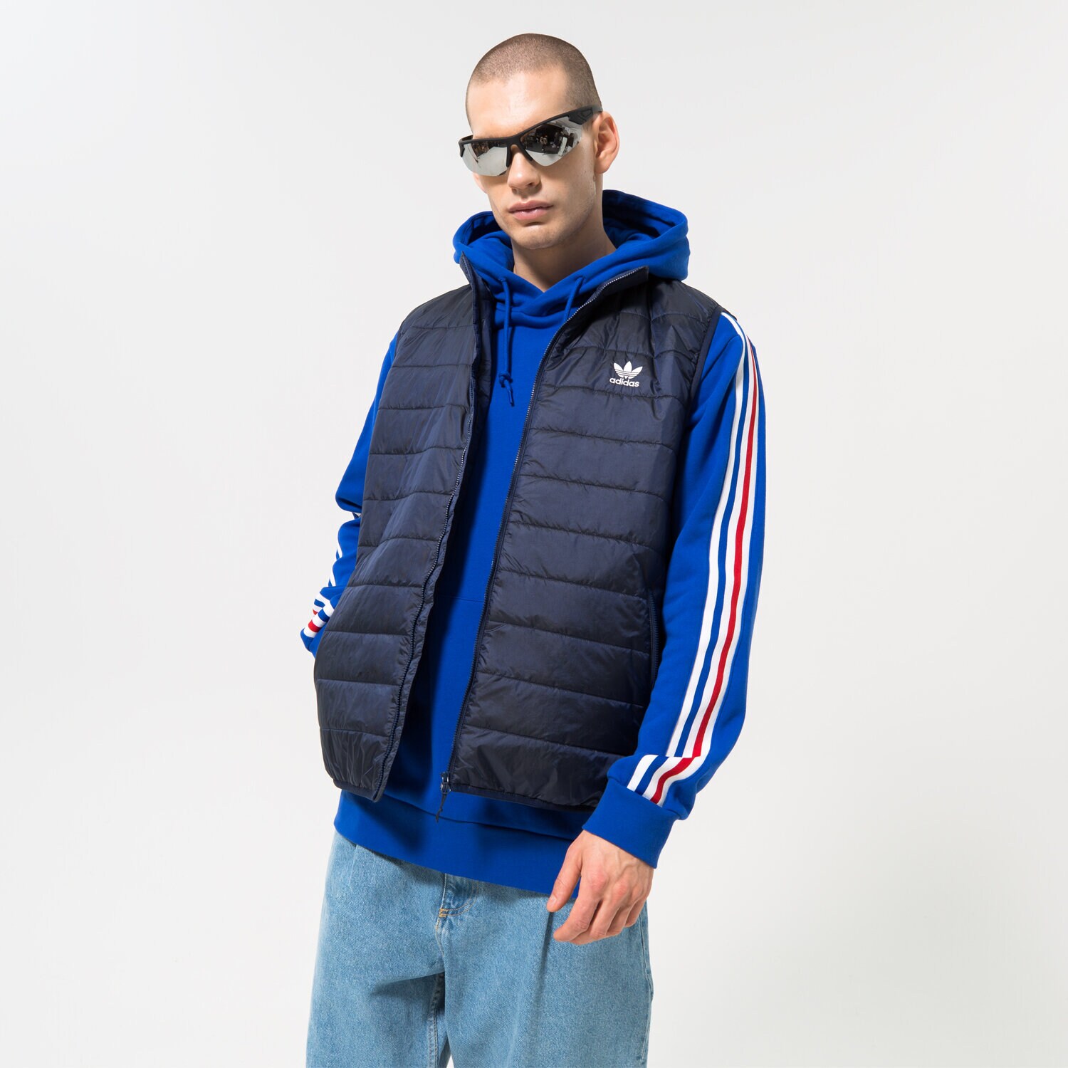 Bezrękawniki męskie sportowe ADIDAS BEZRĘKAWNIK PADDED VEST HL9216 CZARNY