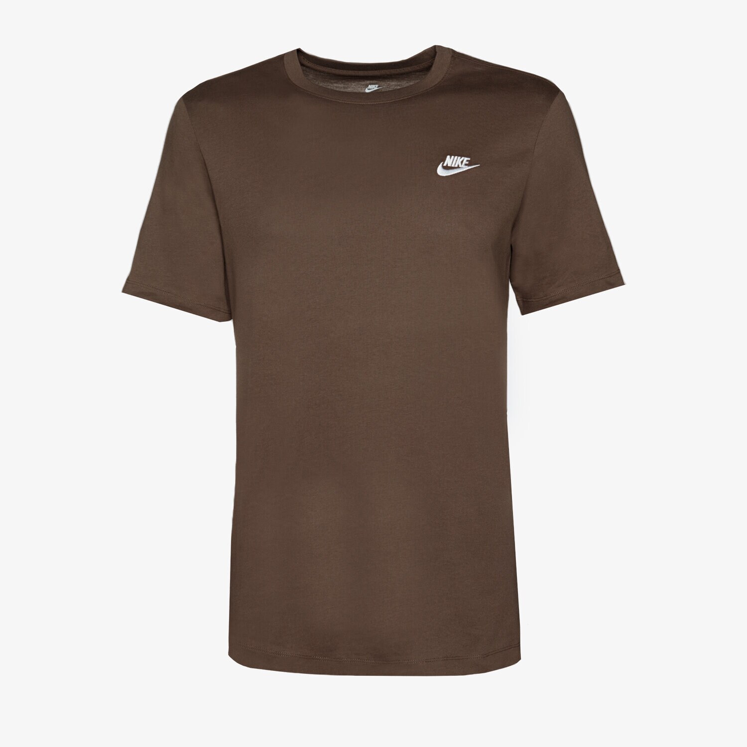 Koszulka, t-shirt sportowy męski NIKE T-SHIRT SPORTSWEAR CLUB T-SHIRT AR4997-004 BRĄZOWY