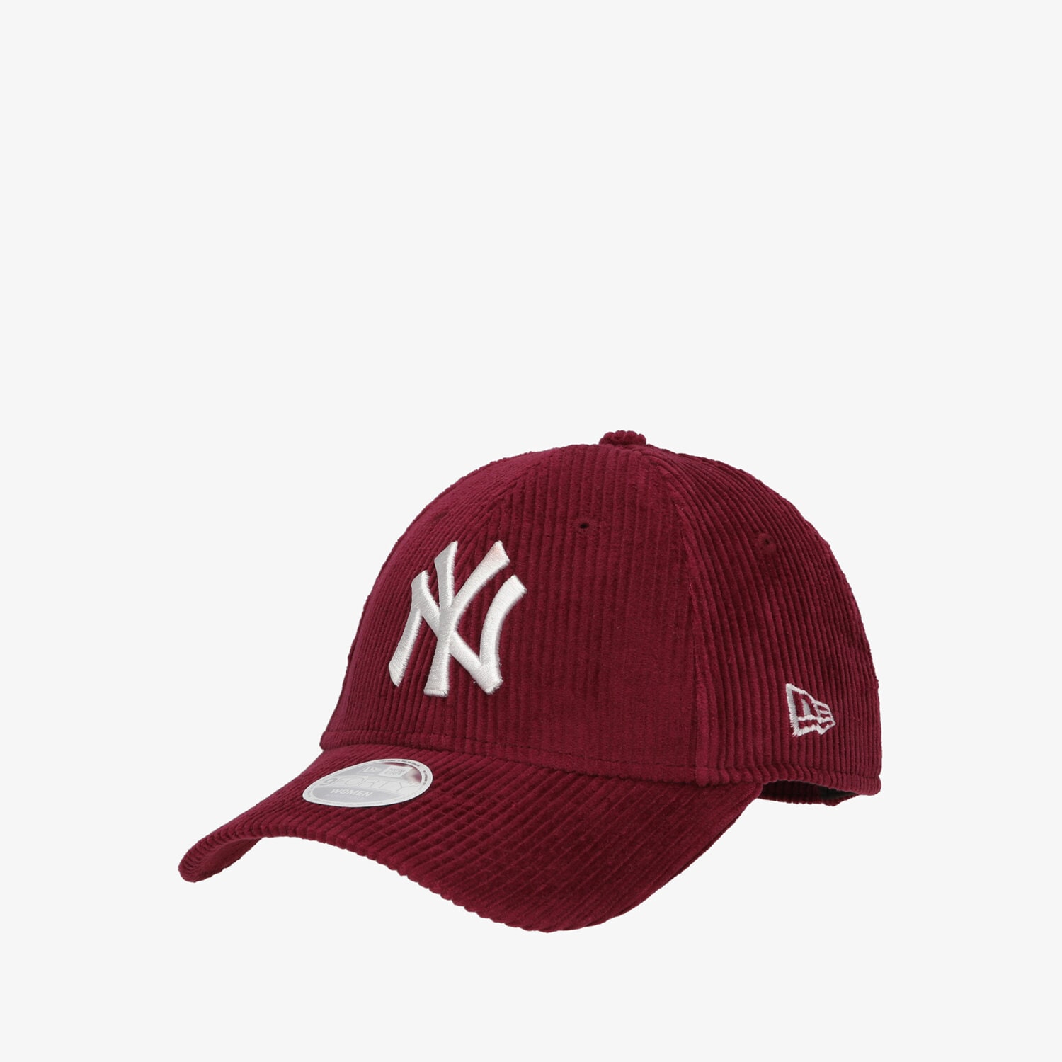 Czapka z daszkiem damska NEW ERA CZAPKA WMNS FASHION CORD 940 NYY PNK NEW YORK YANKEE 60184839 BORDOWY