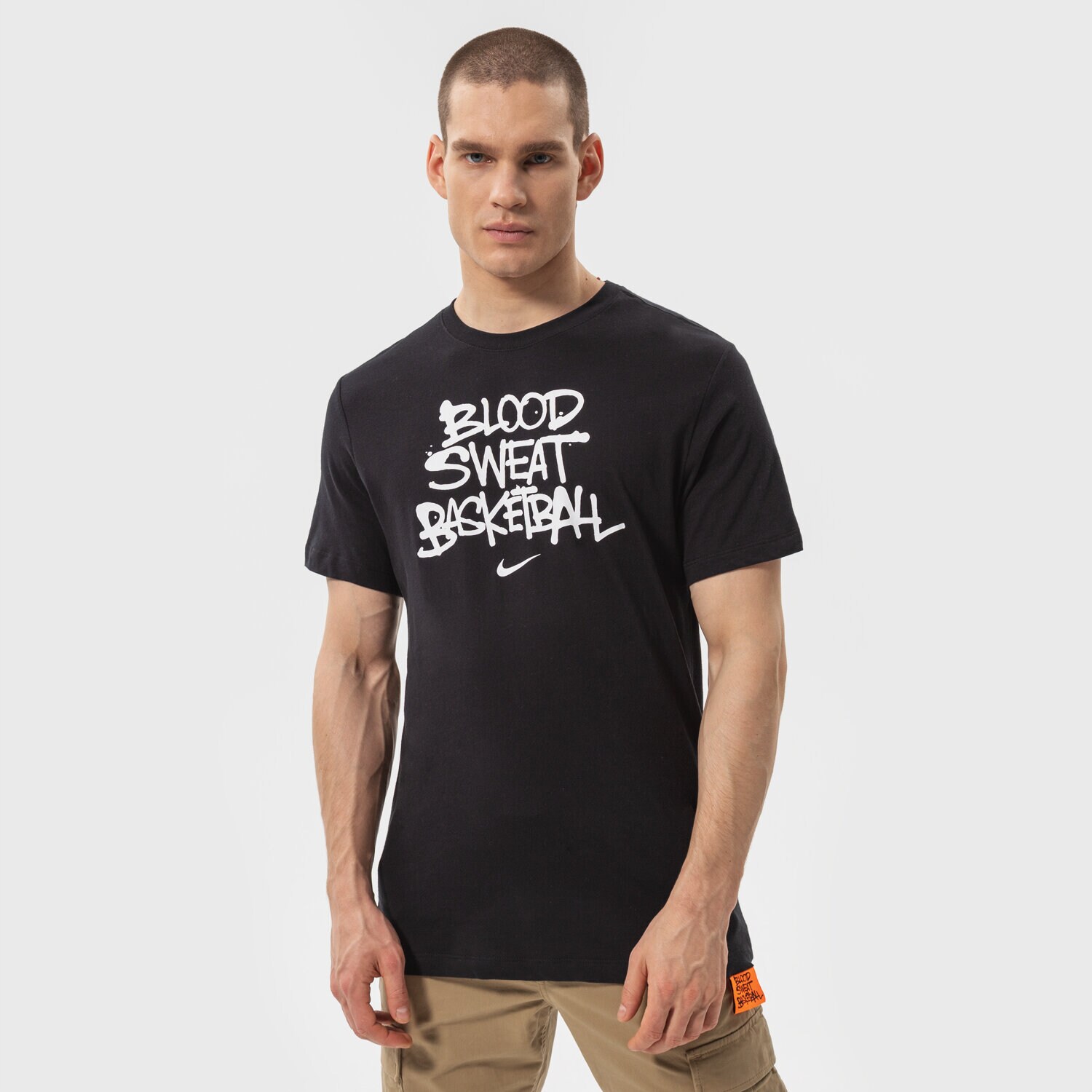 Koszulka, t-shirt sportowy męski NIKE T-SHIRT M NK DF BSB VERB SS TEE NBA DN2982-010 CZARNY