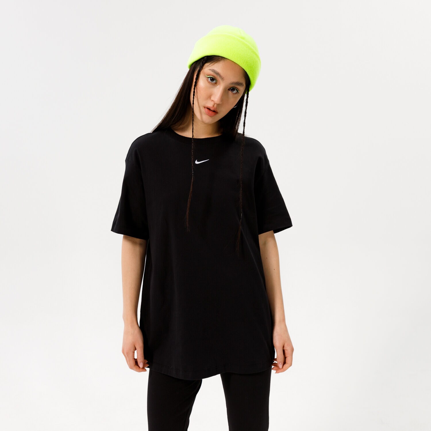Koszulka, t-shirt damski NIKE SPORTSWEAR ESSENTIAL OVERSIZED T SHIRT DN5697-010 CZARNY