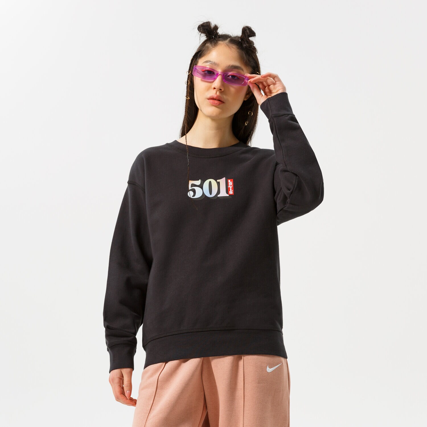 Bluza damska LEVI'S BLUZA GRAPHIC STANDARD CREW 18686-0108 CZARNY