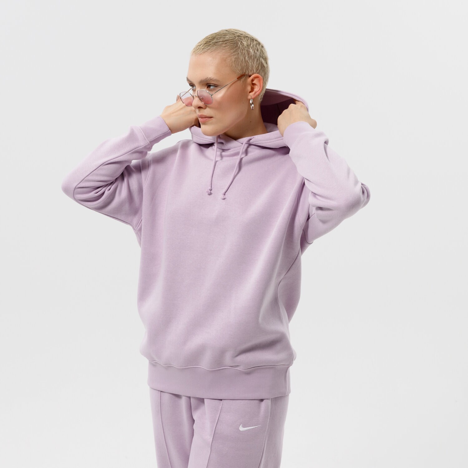 Bluza damska NIKE BLUZA Z KAPTUREM W NSW ESSNTL CLCTN FLC OS DQ5097-530 FIOLETOWY