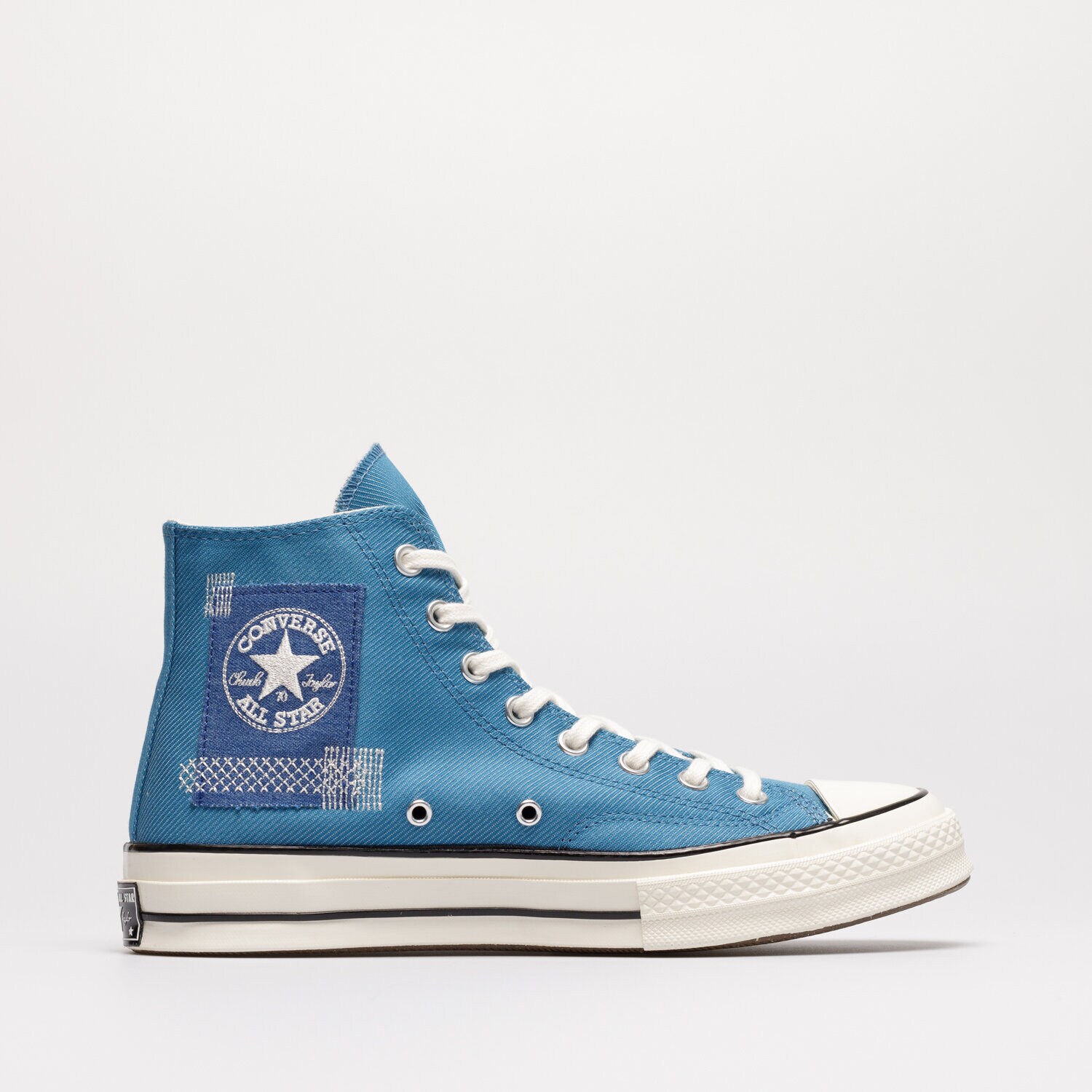 Buty sneakersy męskie CONVERSE CHUCK 70 DESERT PATCHWORK A00733C NIEBIESKI