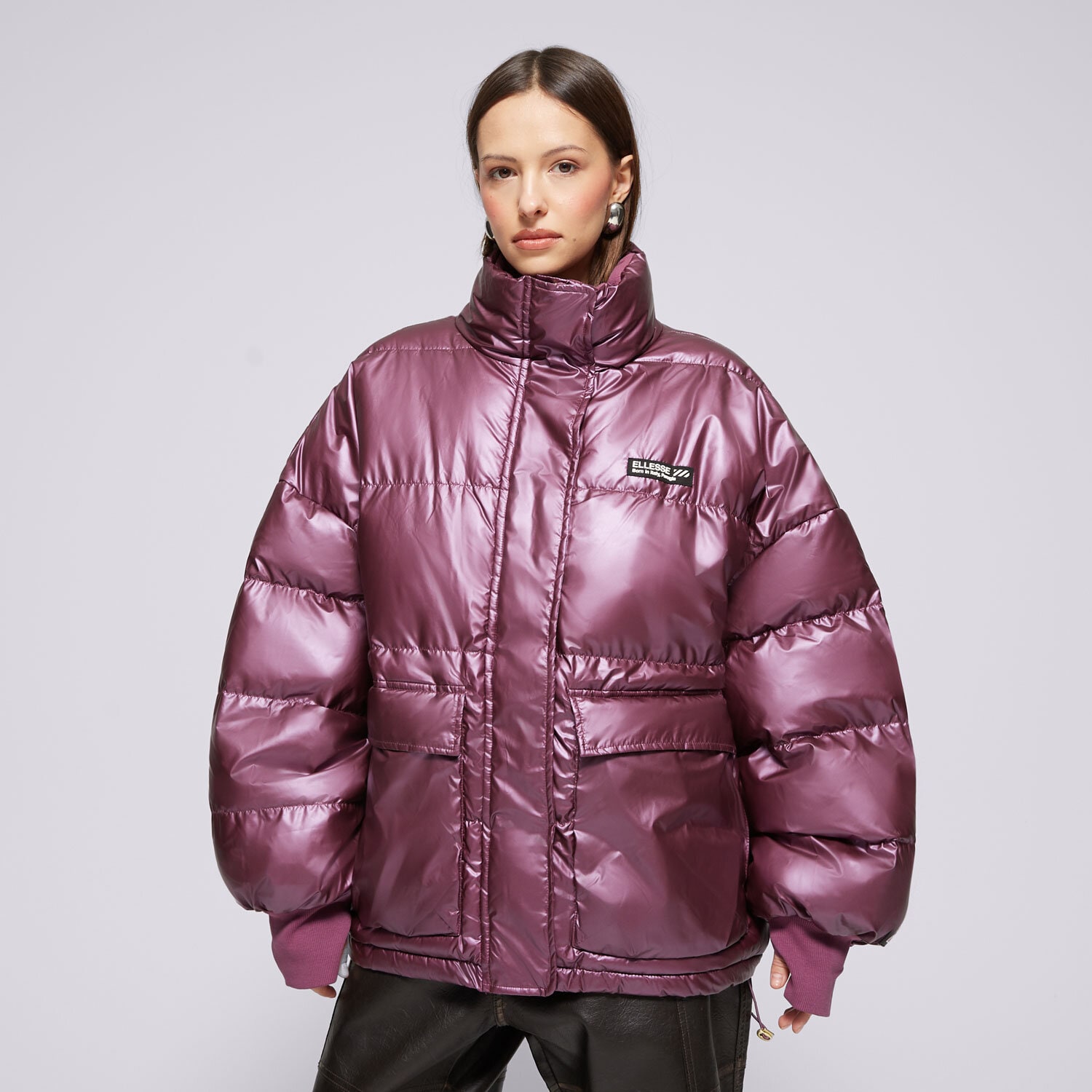 Kurtka zimowa damska ELLESSE KURTKA PUCHOWA VESUVIO FZ JACKET D PRPL SGP15854300 FIOLETOWY