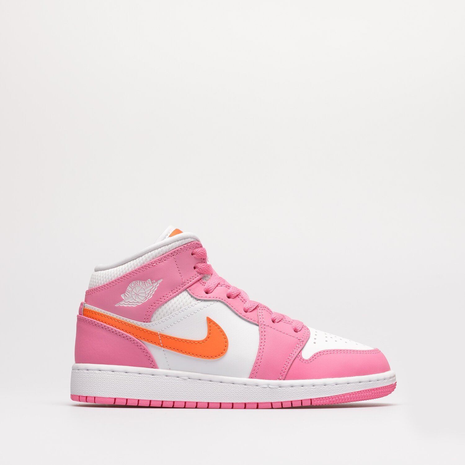 Buty sneakersy dla dzieci AIR JORDAN 1 MID (GS) DX3240-681 BIAŁY