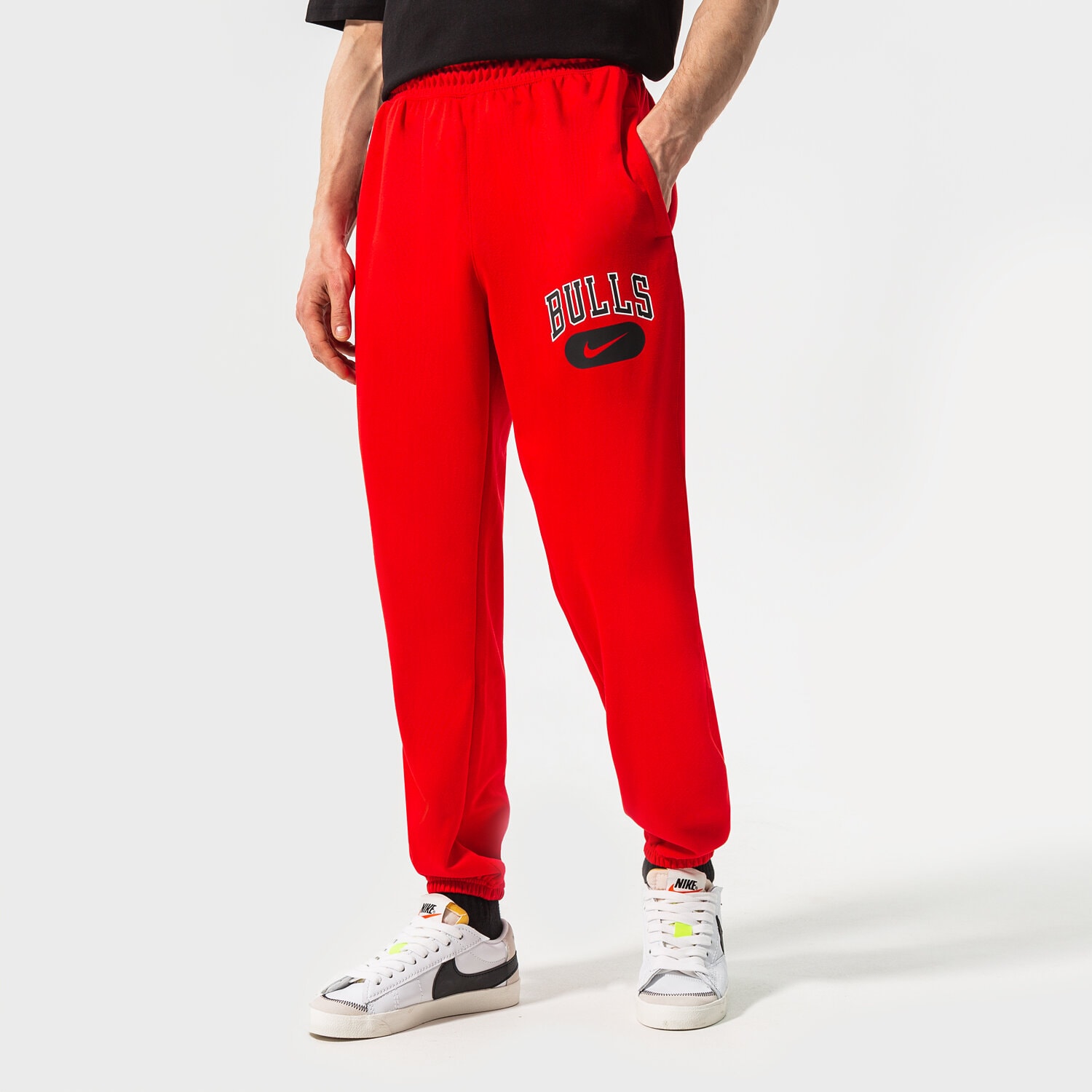 Spodnie sportowe męskie NIKE SPODNIE CHI M NK DF SPOTLIGHT PANT NBA DB0780-657 CZERWONY