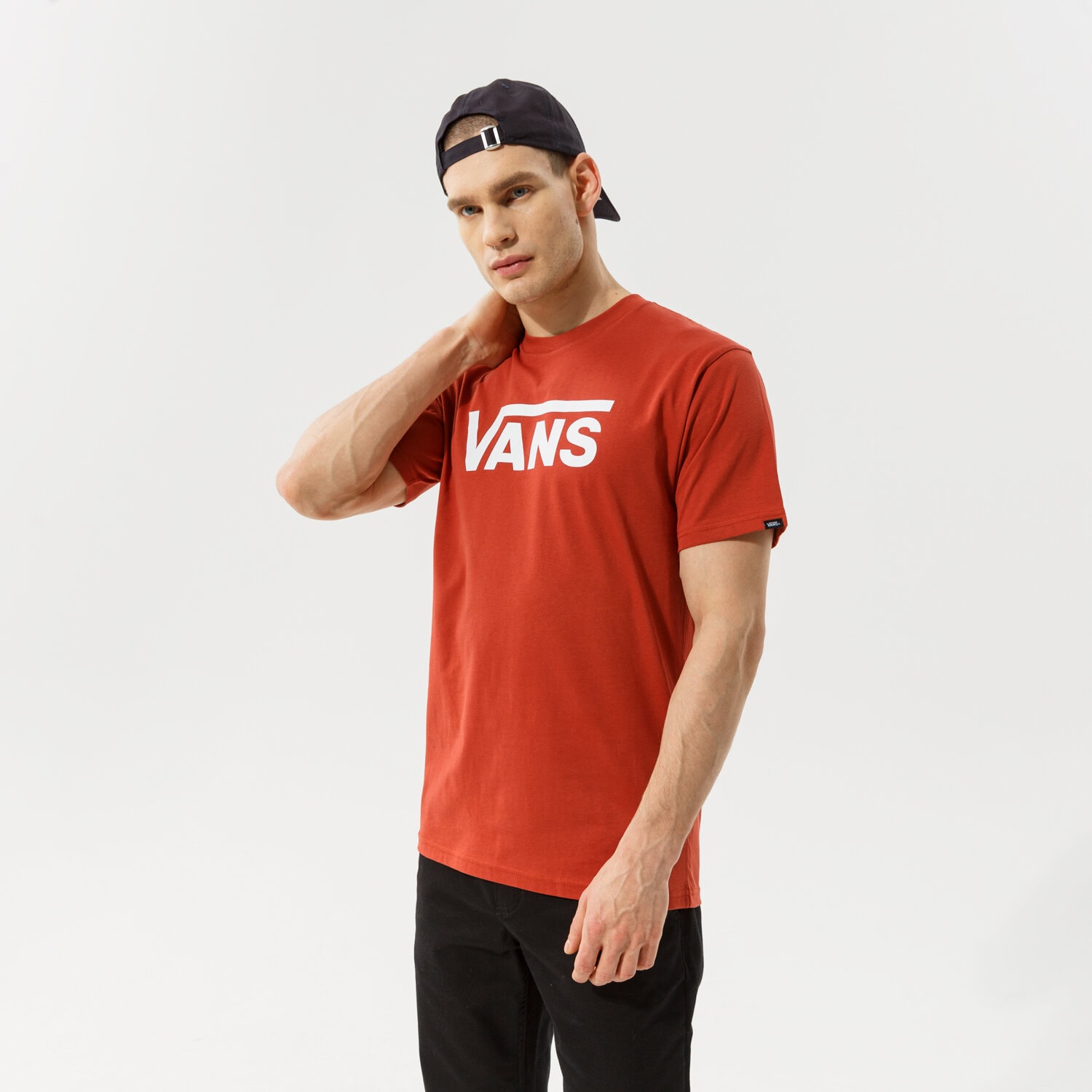 Koszulka, t-shirt sportowy męski VANS T-SHIRT MN VANS CLASSIC VN000GGGSQ61 CZERWONY
