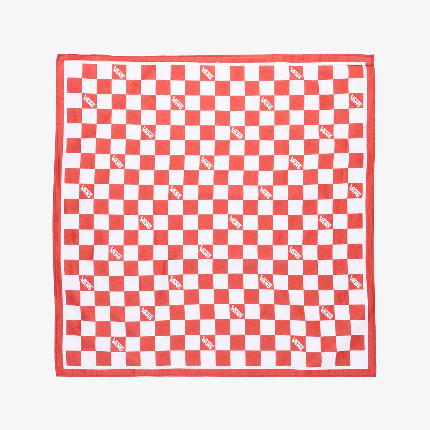 Czapka z daszkiem dla dzieci VANS BANDANA MN VANS CHECK BANDANA VN0A5KHYSQ61 CZERWONY