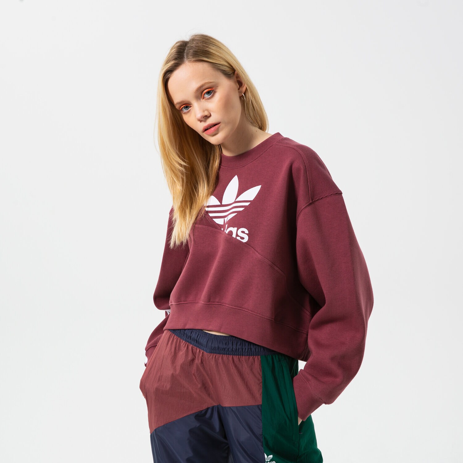 Bluza damska ADIDAS BLUZA HC4620 BORDOWY