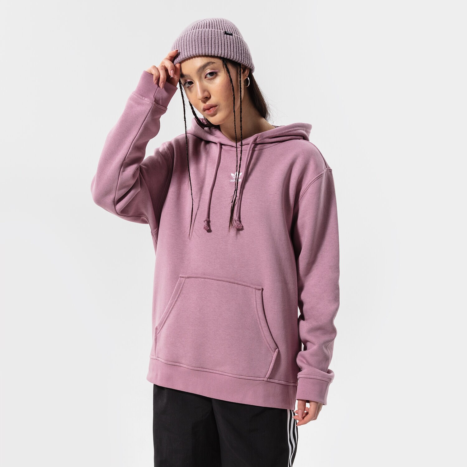 Bluza damska ADIDAS BLUZA Z KAPTUREM HOODIE HG6304 RÓŻOWY