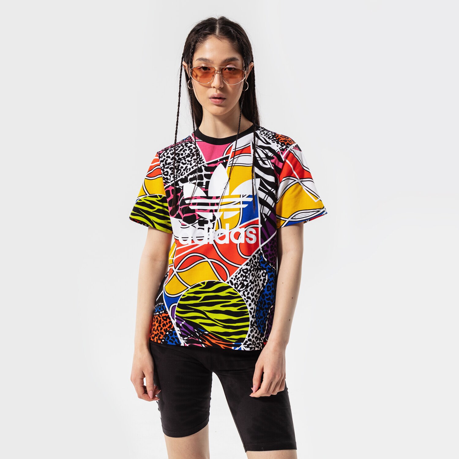 Koszulka, t-shirt damski ADIDAS T-SHIRT REGULAR TSHIRT HC4464 MULTICOLOR