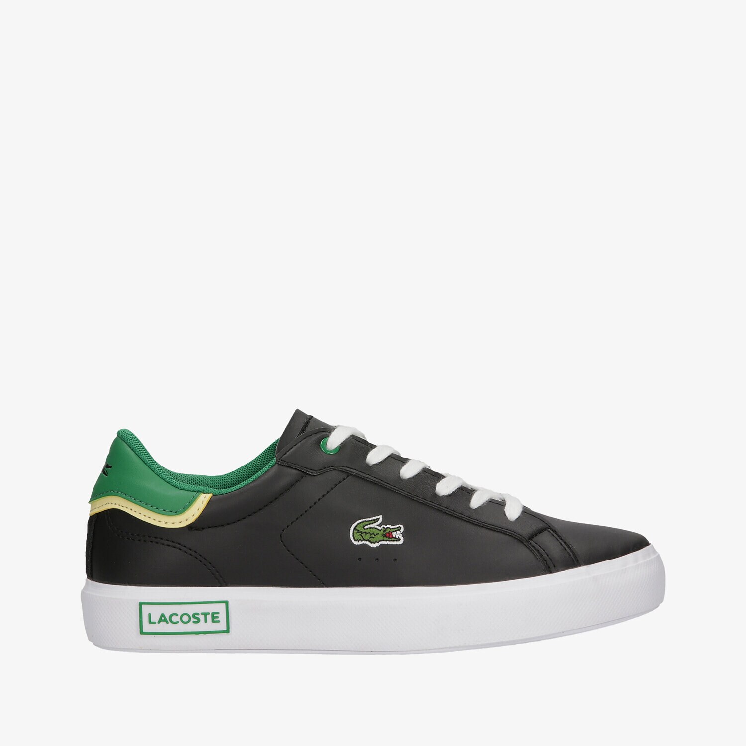 Buty sneakersy dla dzieci LACOSTE POWERCOURT 0922 2 SUJ 743SUJ00161B4 CZARNY