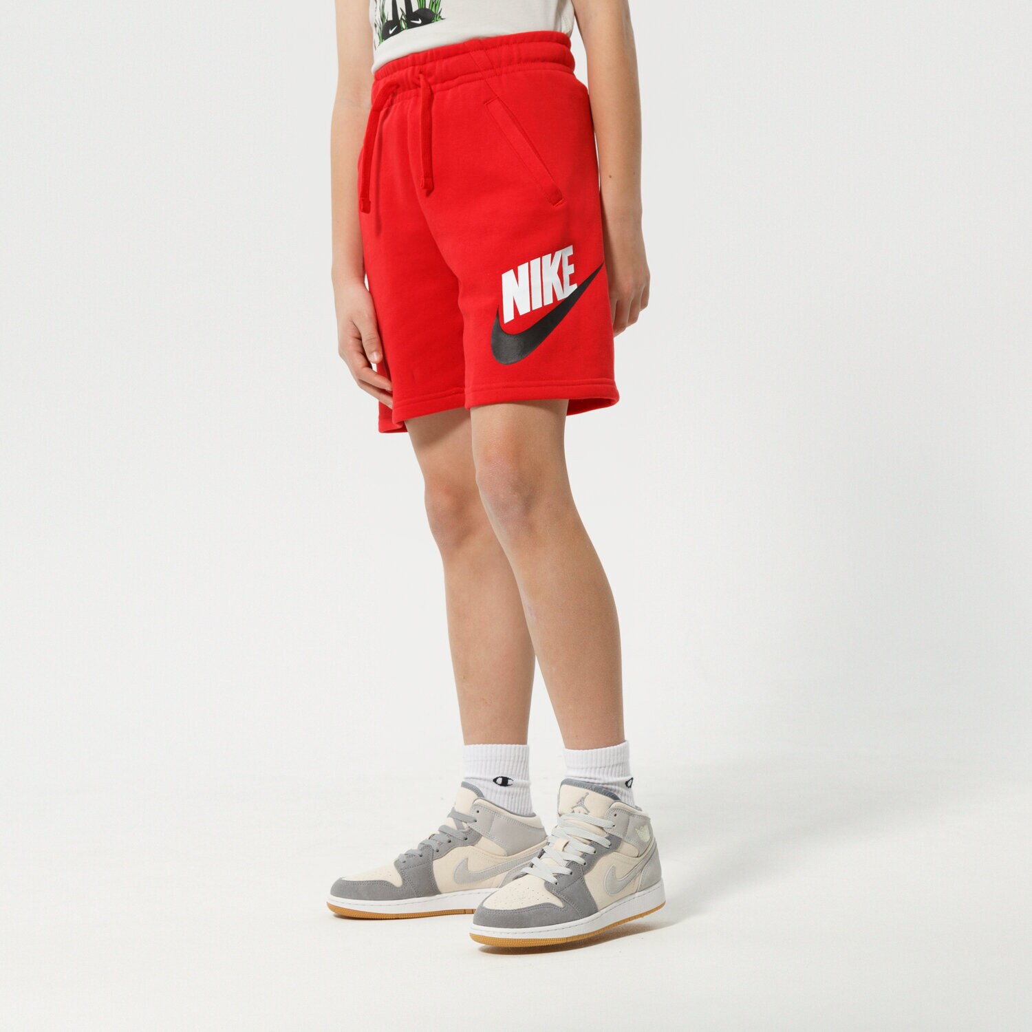 NIKE SZORTY NIKE SPORTSWEAR CLUB FLEECE BOY CK0509-657 CZERWONY