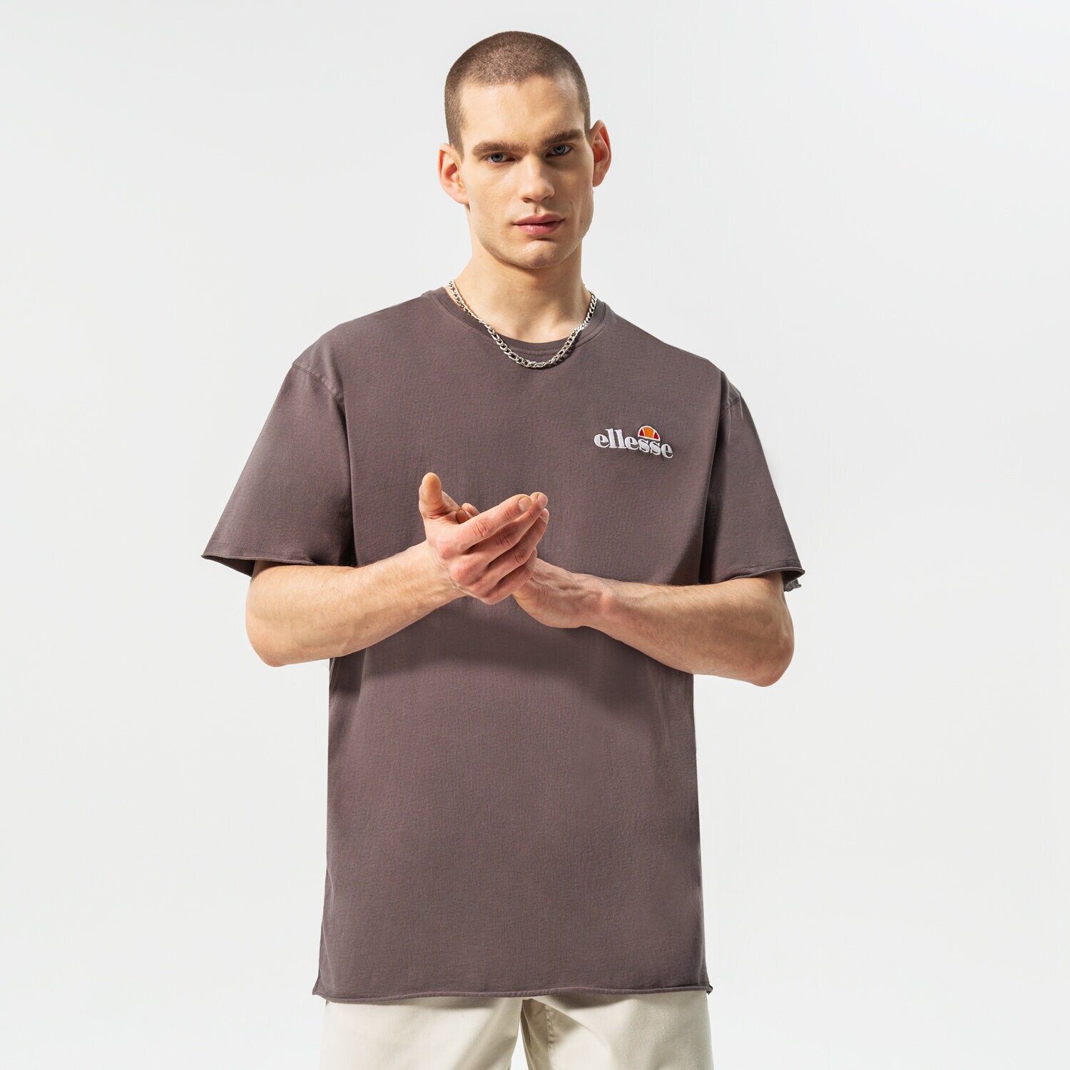Koszulka, t-shirt sportowy męski ELLESSE T-SHIRT FULLER TEE BLK SHM13796011 CZARNY