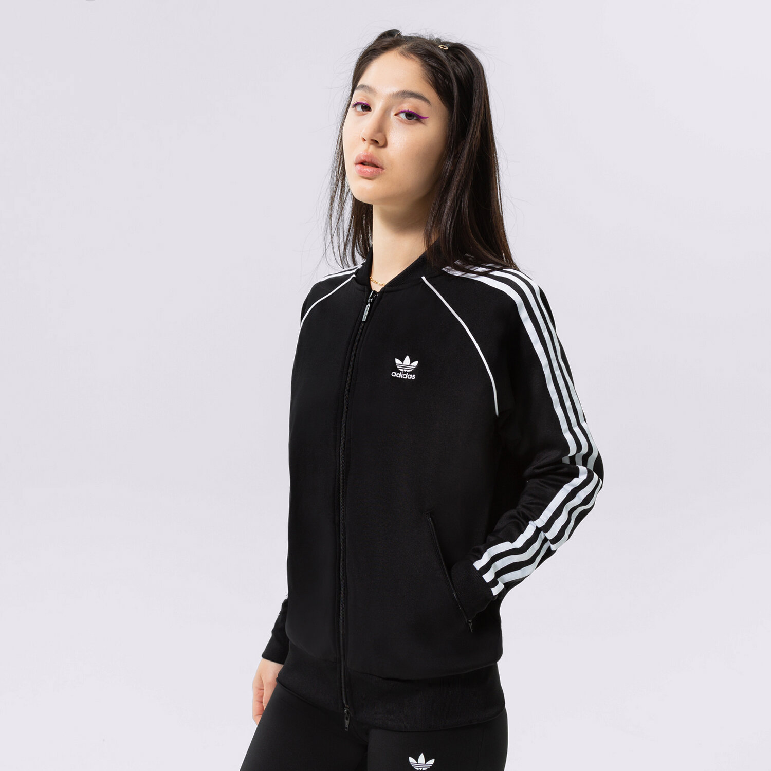 Bluza damska ADIDAS BLUZA ROZPINANA SST TRACKTOP PB  GD2374 CZARNY