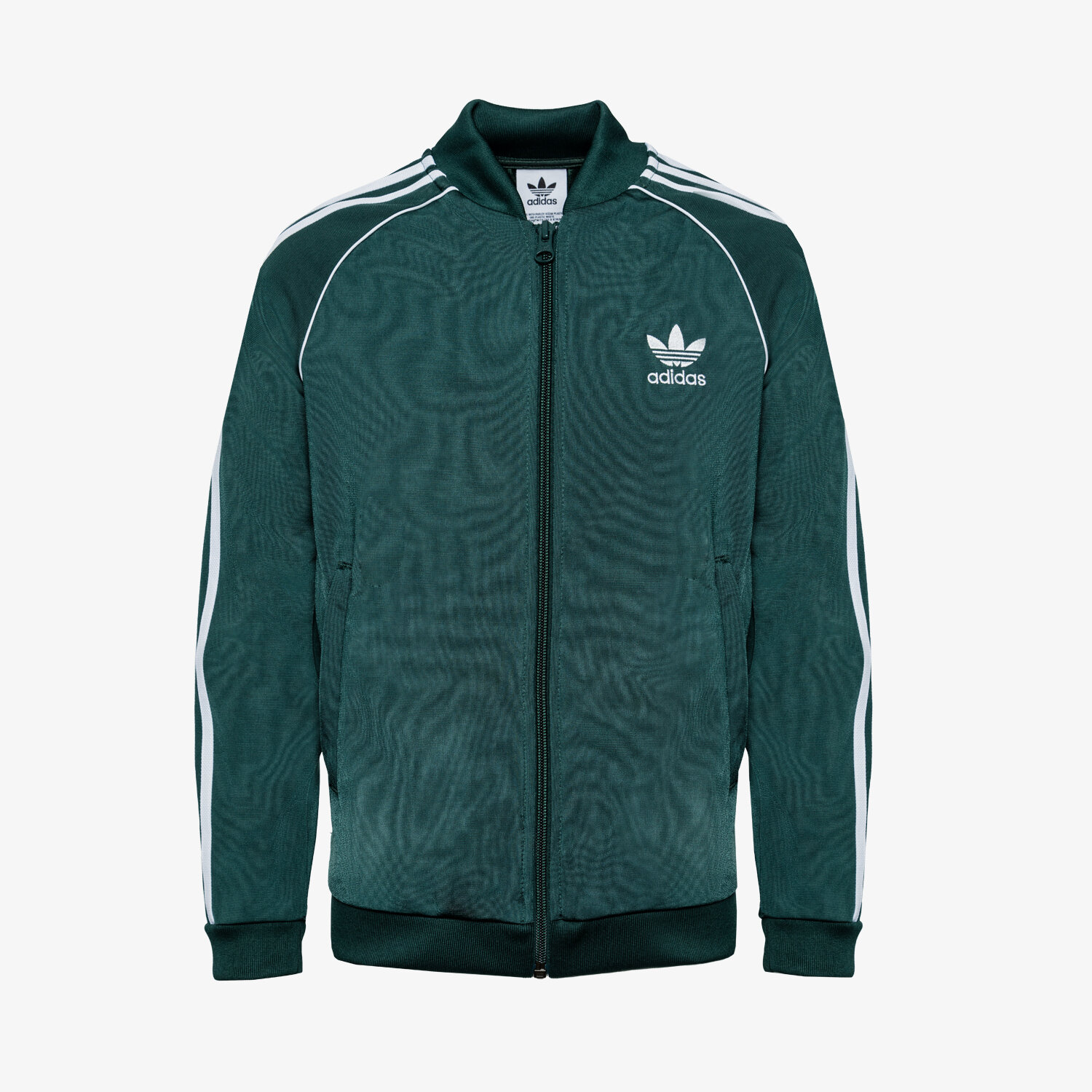 Sportowa bluza dziecięca ADIDAS BLUZA ROZPINANA SST TRACK TOP BOY HK0302 ZIELONY
