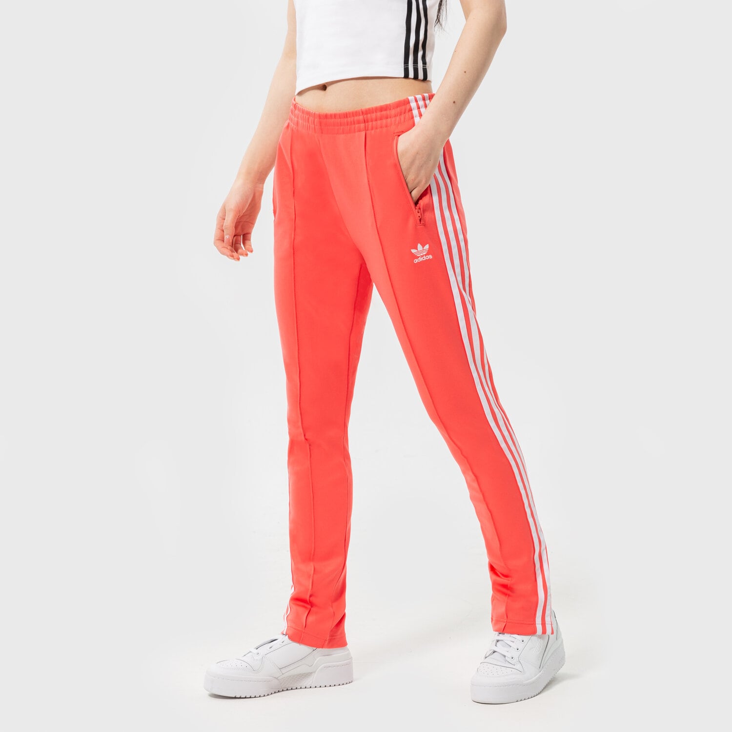 Spodnie sportowe damskie ADIDAS SS TRACK PANTS  HF1994 POMARAŃCZOWY