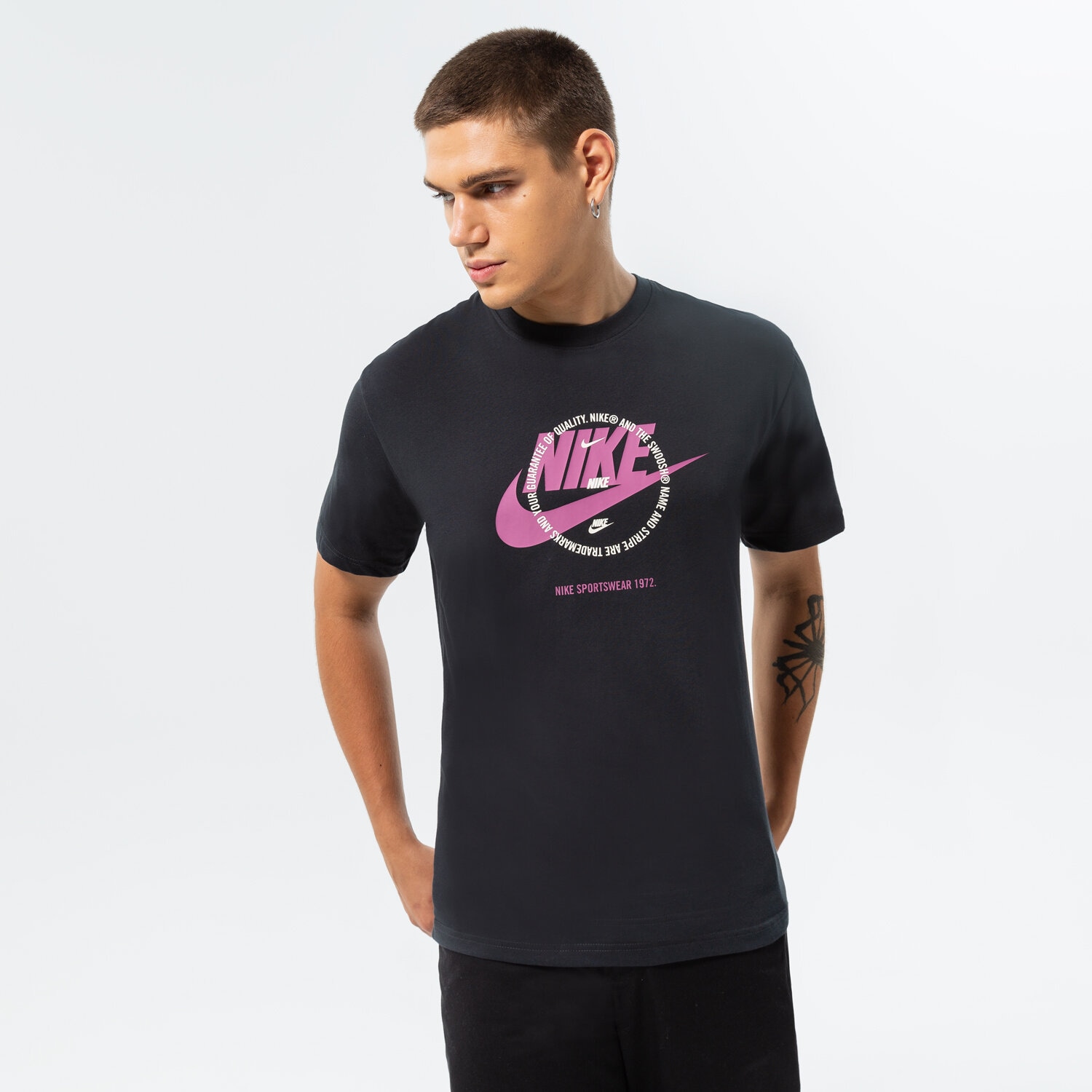 Koszulka, t-shirt sportowy męski NIKE T-SHIRT M NSW SPU GPX SS TEE DV1128-045 CZARNY