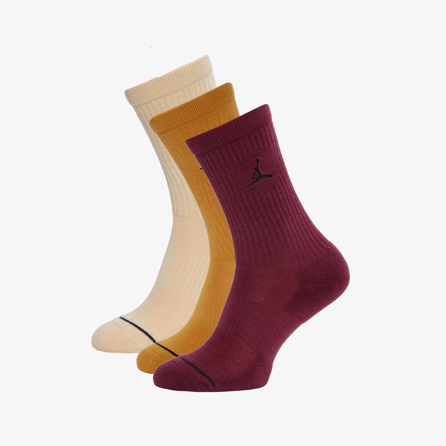Skarpetki sportowe damskie JORDAN- SKARPETY U J EVERYDAY CUSH POLY 3PR - 14 3PR - 144 DX9632-903 CZERWONY