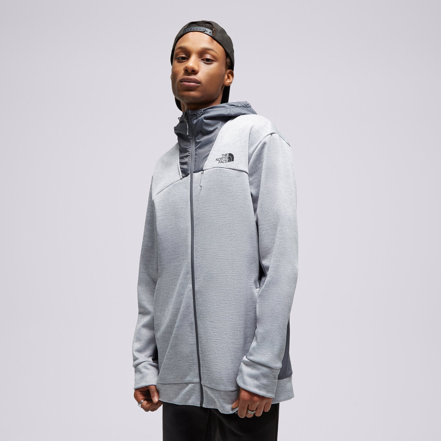 Bluza męska THE NORTH FACE BLUZA Z KAPTUREM MITT FZ HD LGH NF0A7ZHLDYX1 SZARY