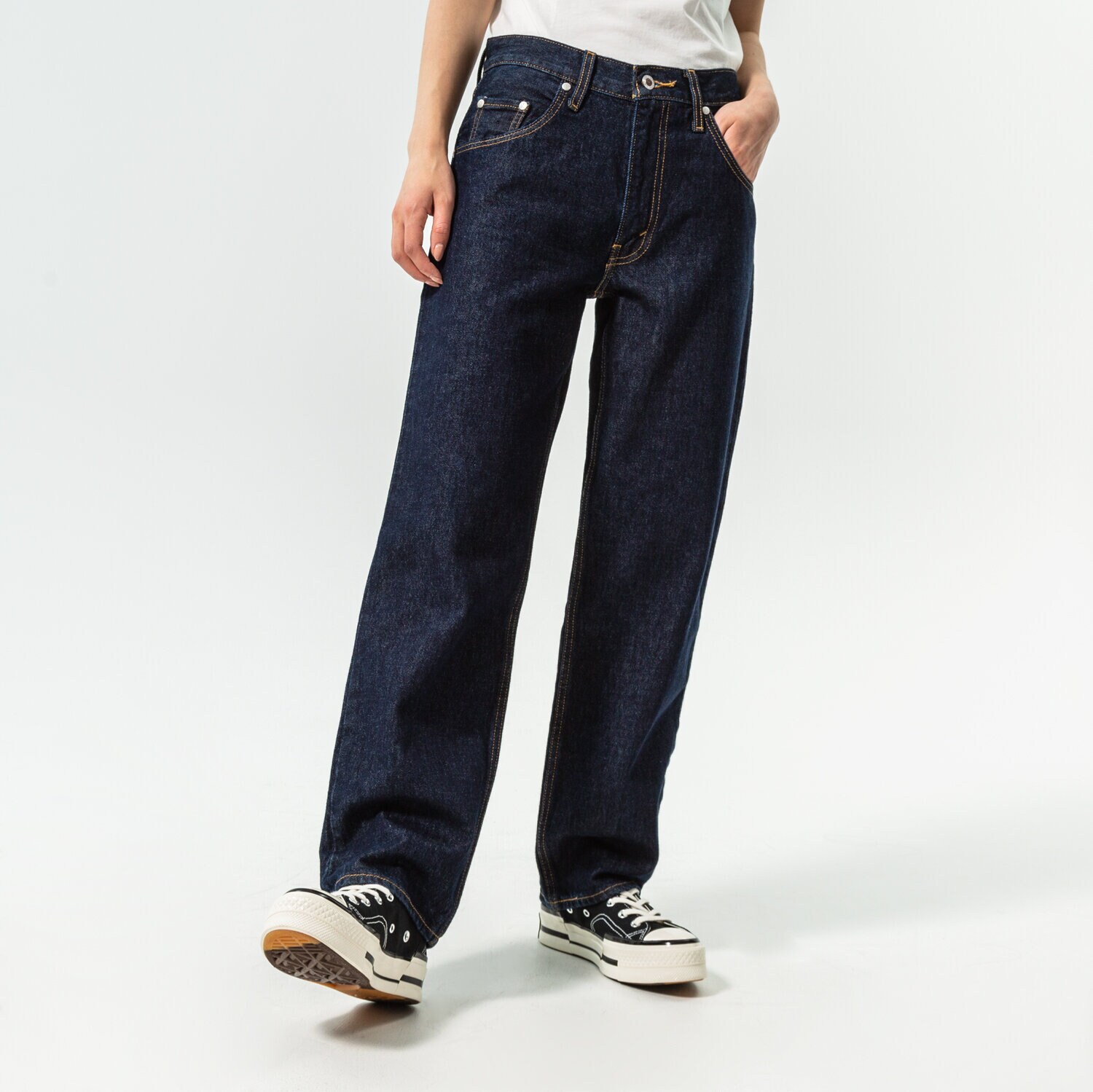 Spodnie sportowe damskie LEVI'S SPODNIE 94 BAGGY SILVERTAB A3518-0004 CZARNY