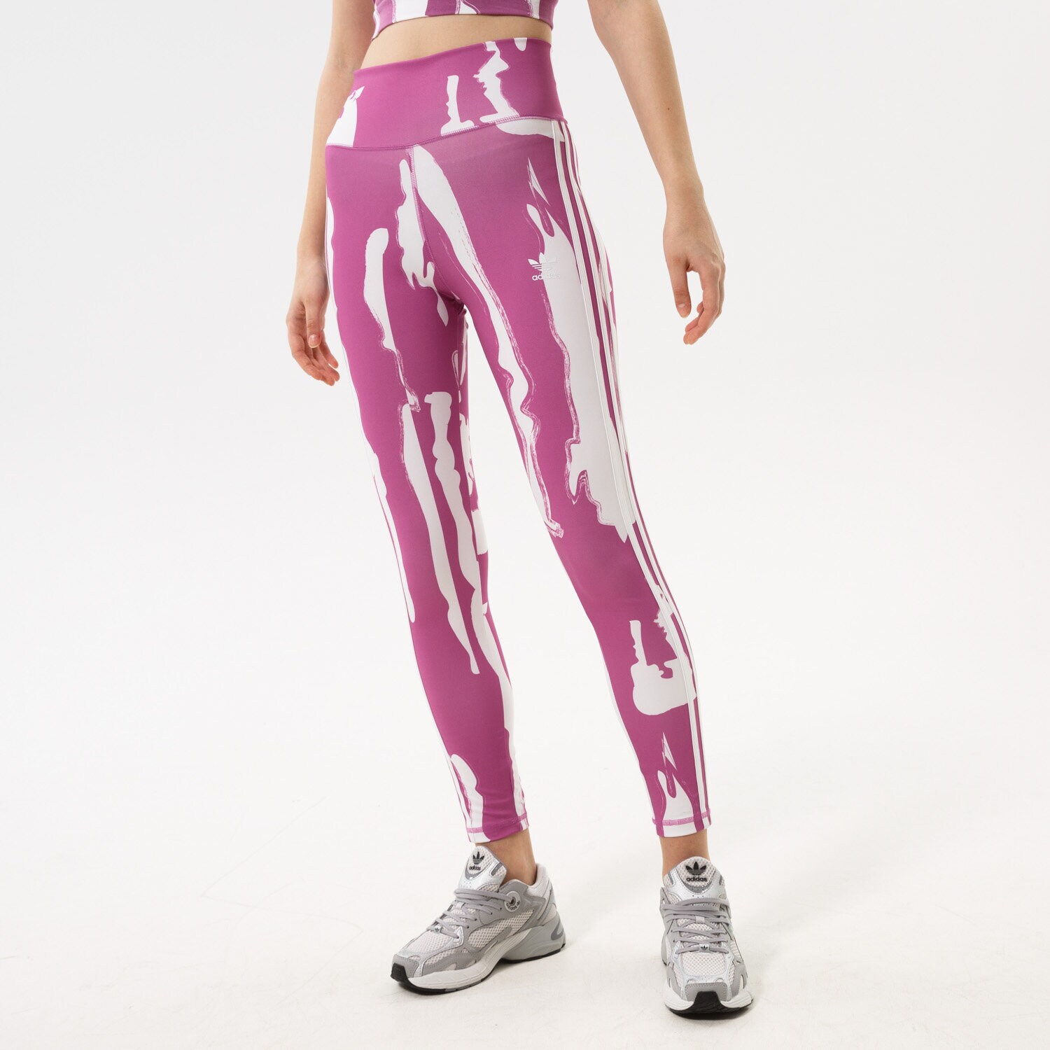 Spodnie sportowe damskie ADIDAS LEGGINGS 7/8 LEGGINGS HK5195 RÓŻOWY