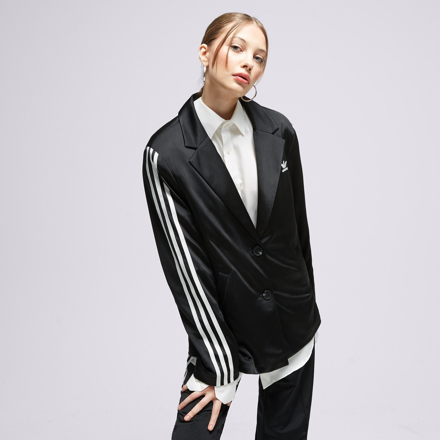 Bluza damska ADIDAS BLUZA ROZPINANA 3S BLAZER IK0440 CZARNY